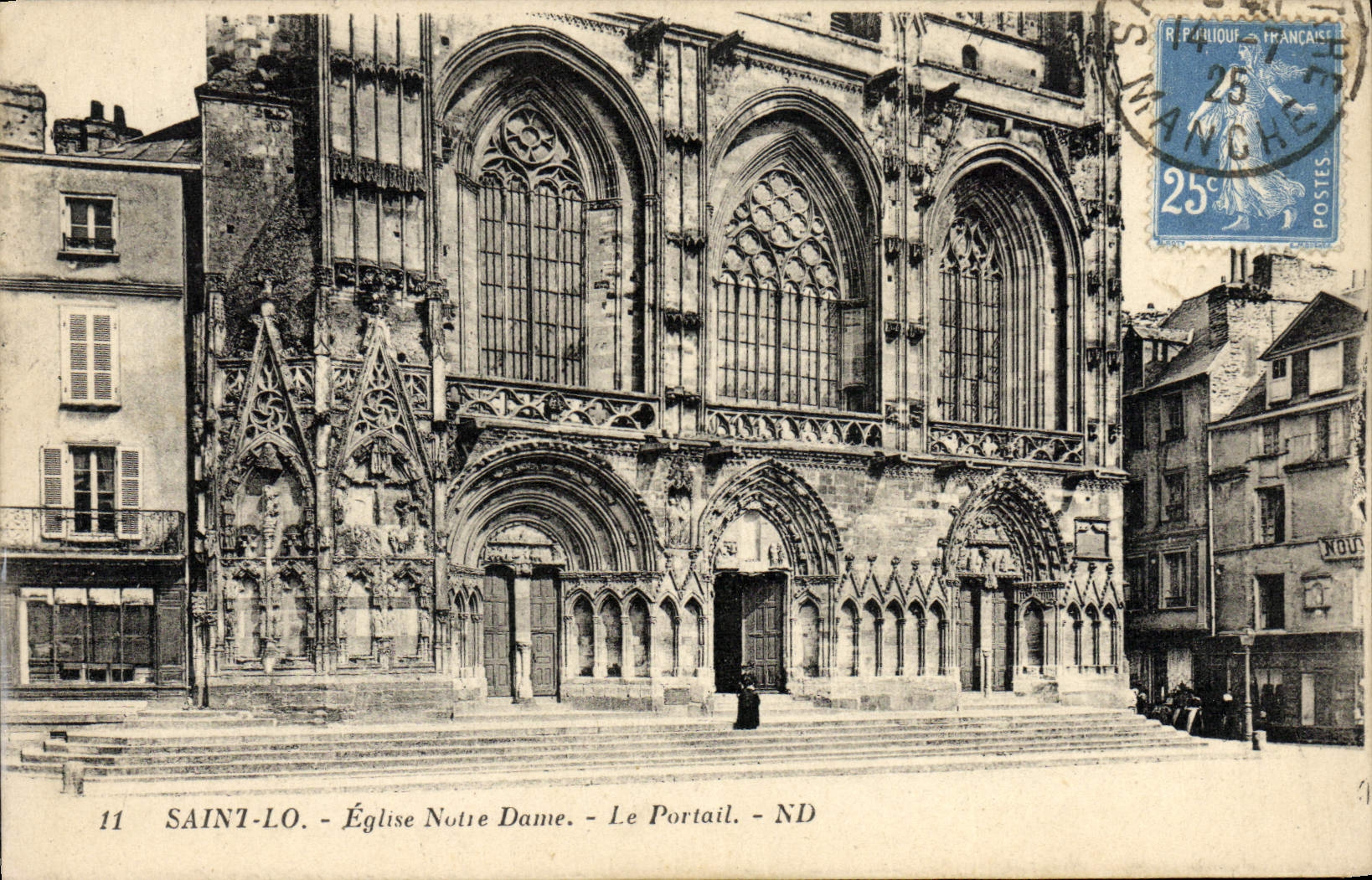 VINTAGE POSTCARD Holy Lo Eglise Notre Dame the Gate