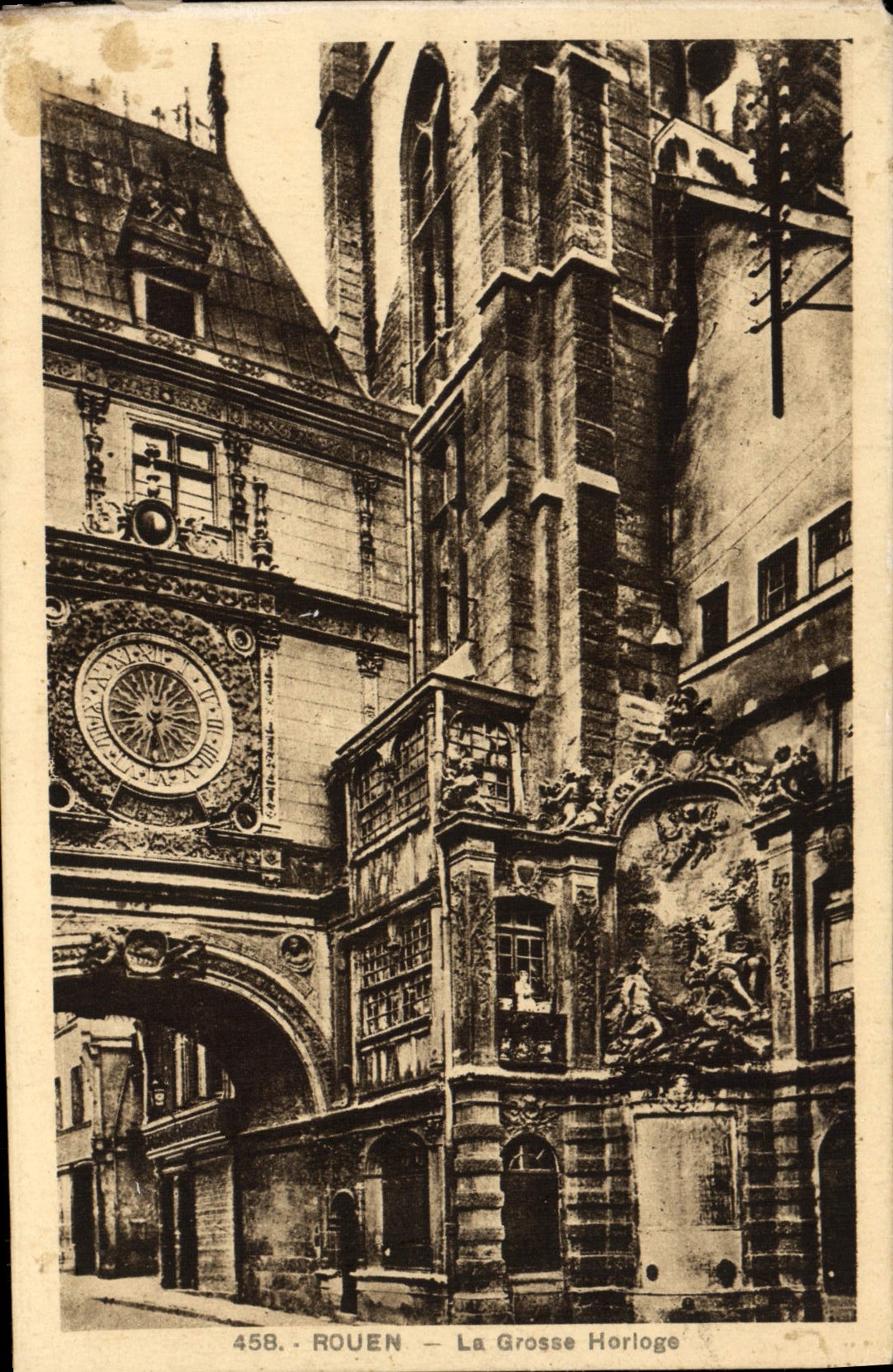 CPA Rouen La Grosse Horloge