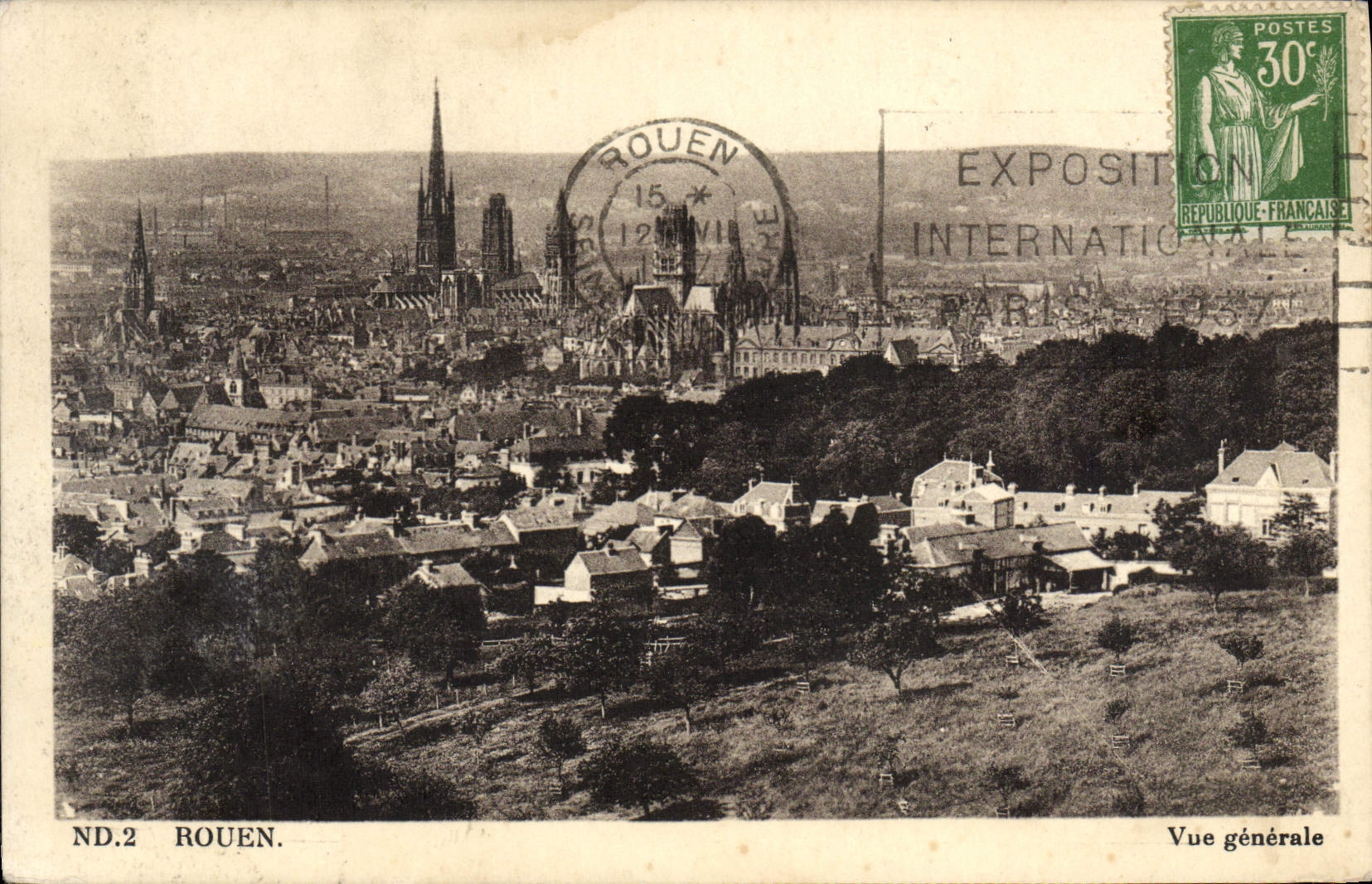 CPA Rouen Vue Generale