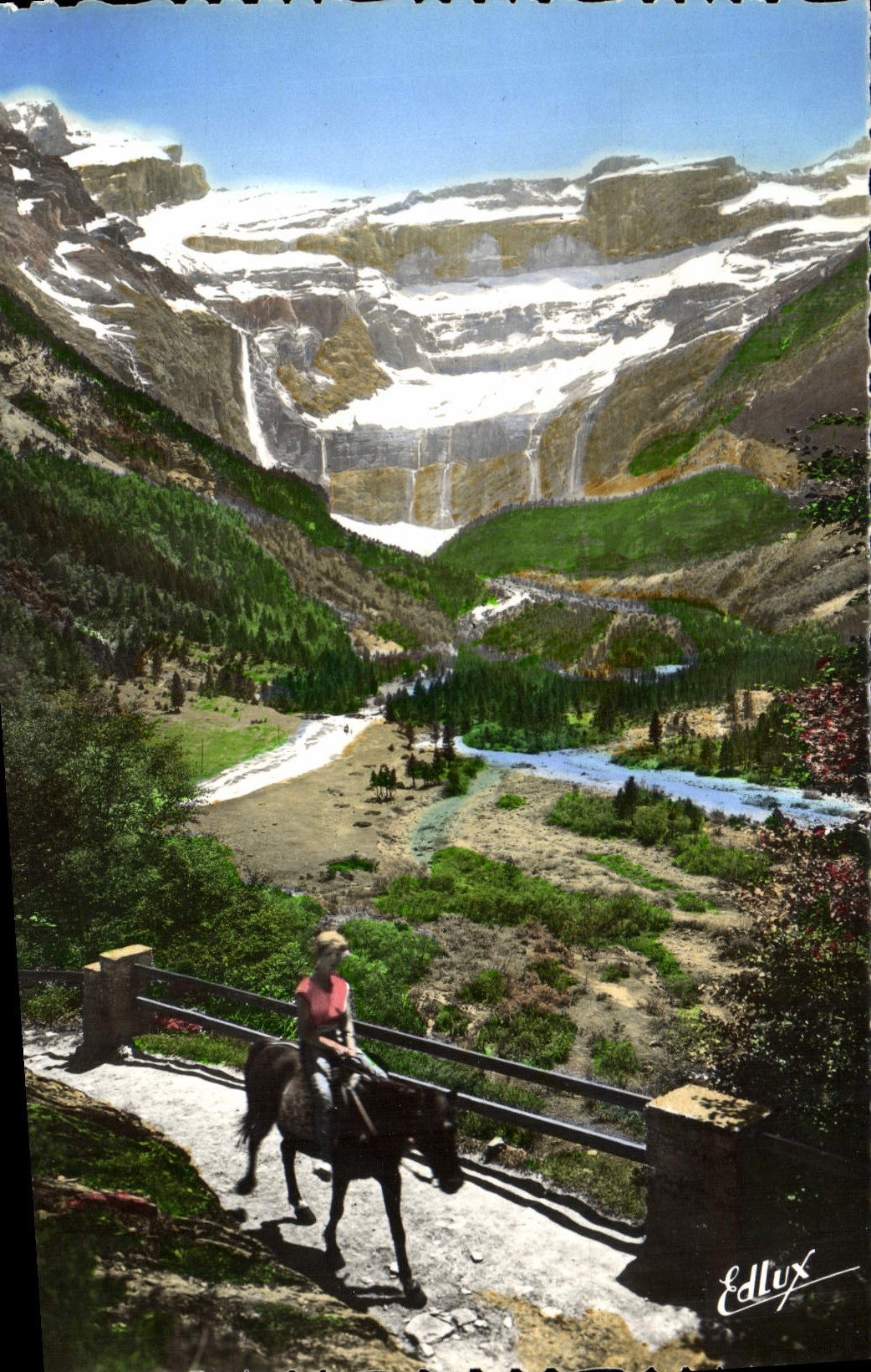 CPM Gavarnie Retour du Cirque Ane Mule