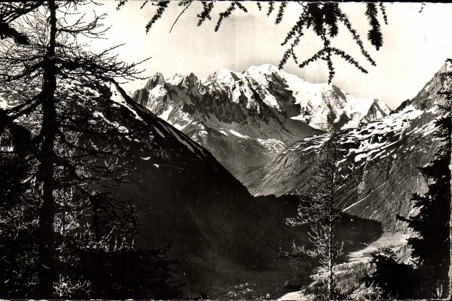 POSTAL MODERNA Mont Blanc que culmina el punto de las montan@as y del primero ministro para convocar a Europa