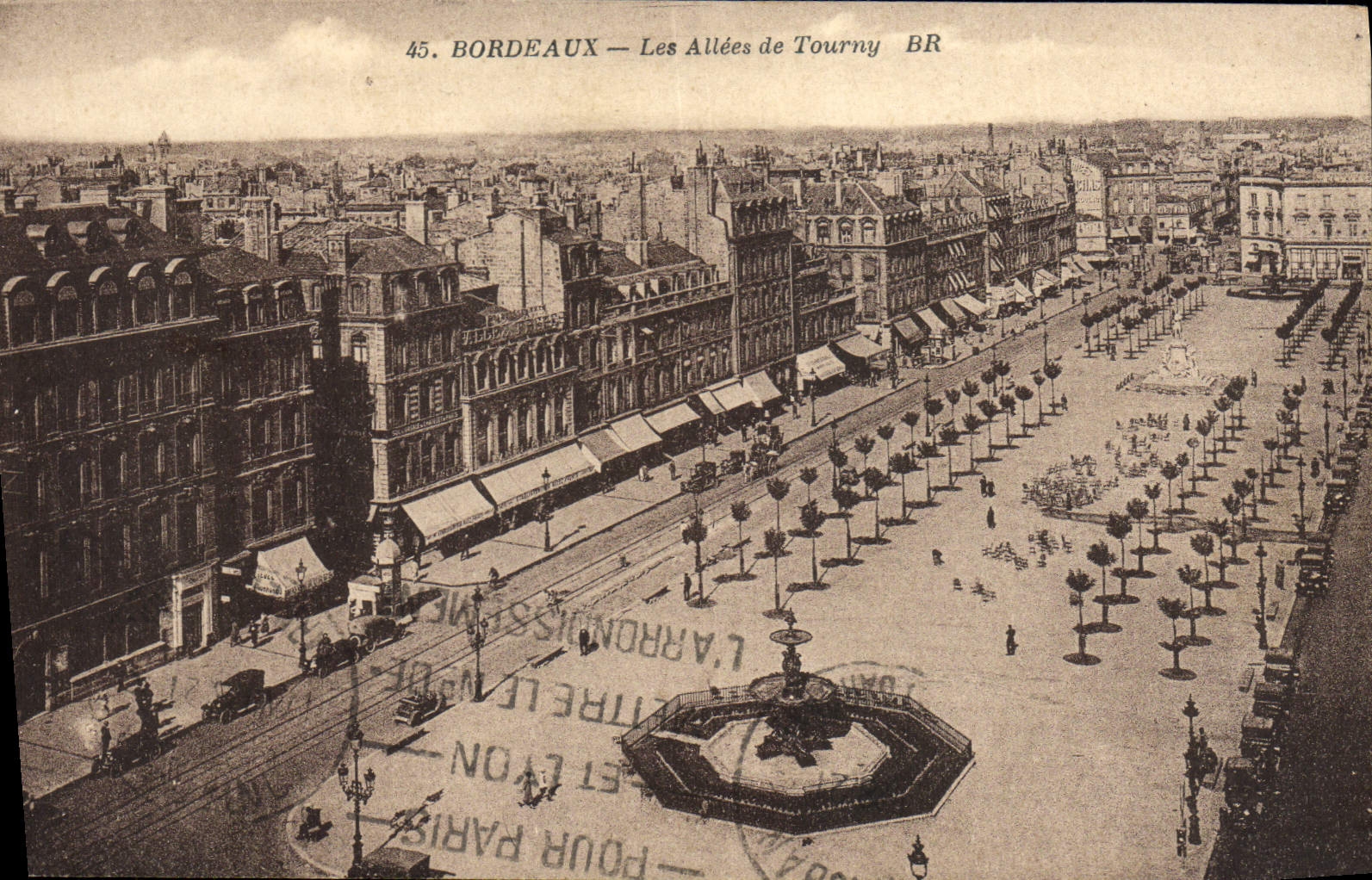 CPA Bordeaux Les Allees de Tourny