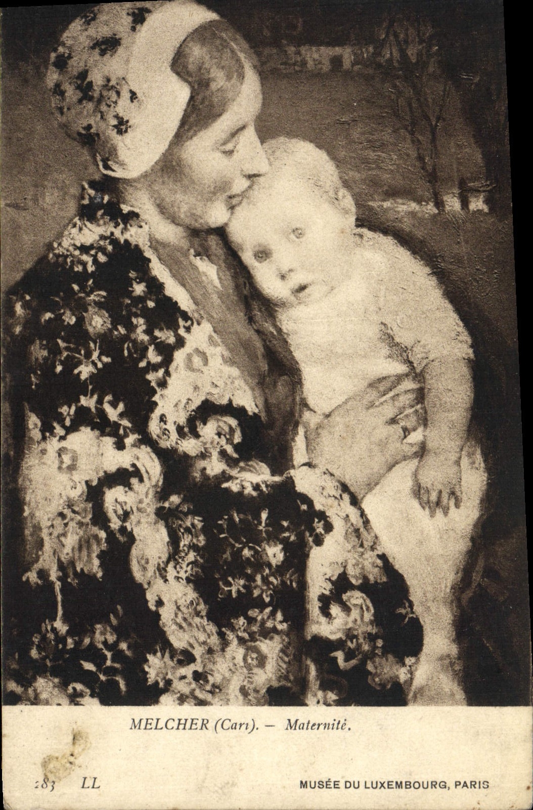 VINTAGE POSTCARD Melcher Museum Of Luxembourg Paris