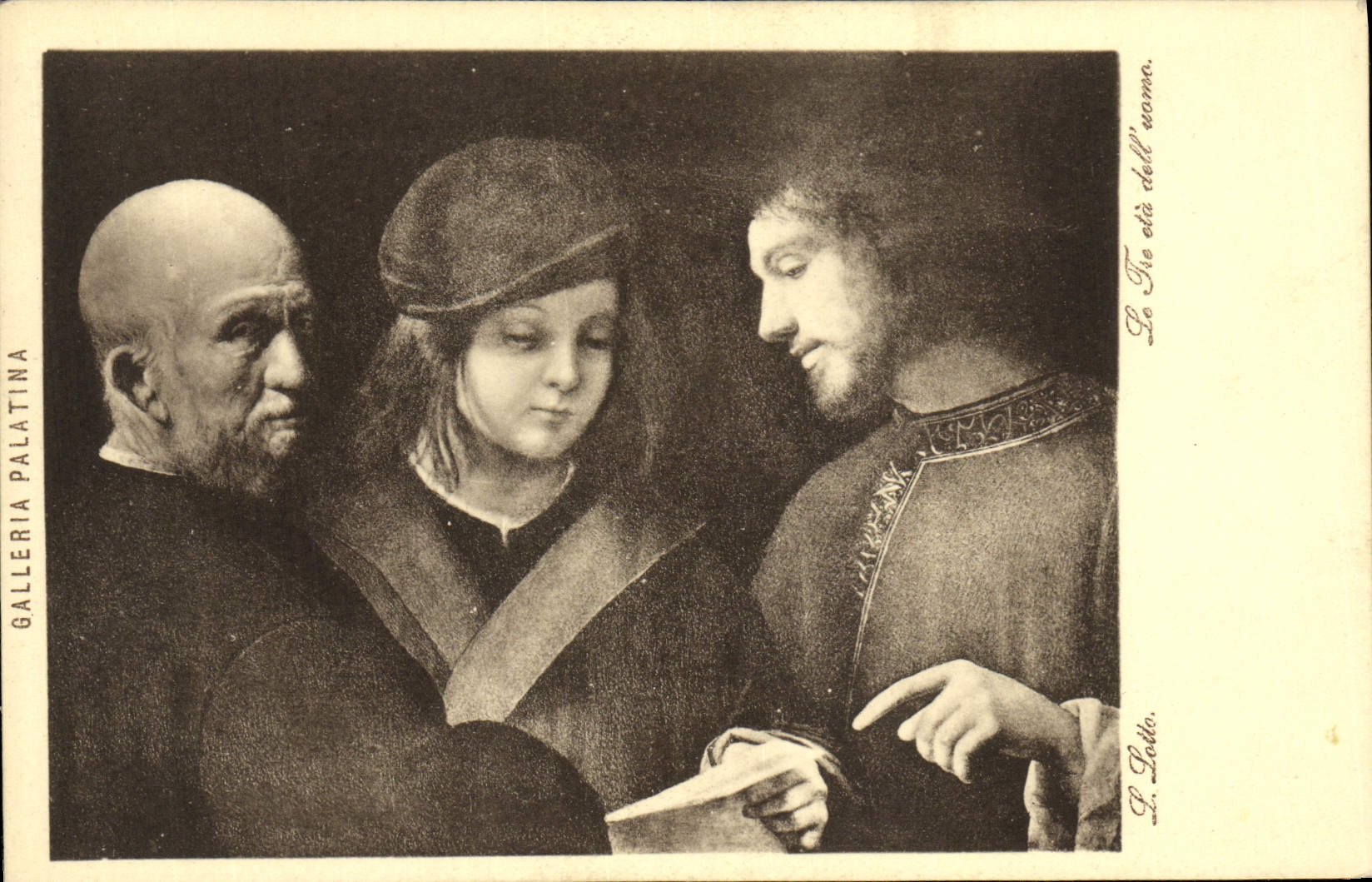 VINTAGE POSTCARD Galleria Palatina Lollo Trusts It Removed Dell uomo