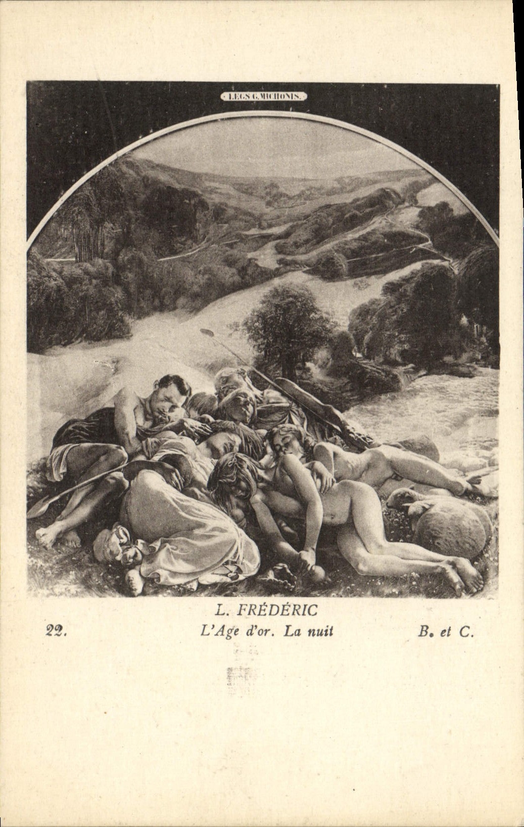 VINTAGE POSTCARD L Frederic the Old one Of Gold the Night