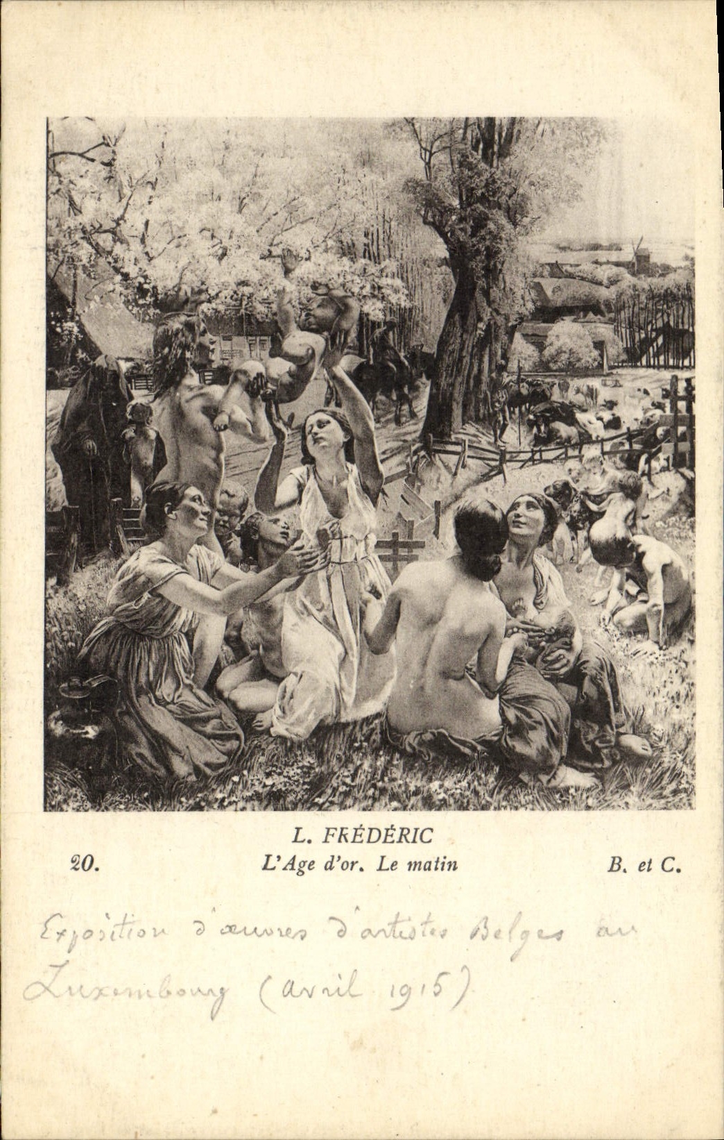 VINTAGE POSTCARD L Frederic the Old one Of Gold the Morning