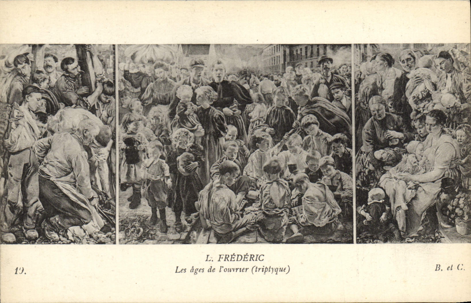 VINTAGE POSTCARD L Frederic the Old ones Of the Workman