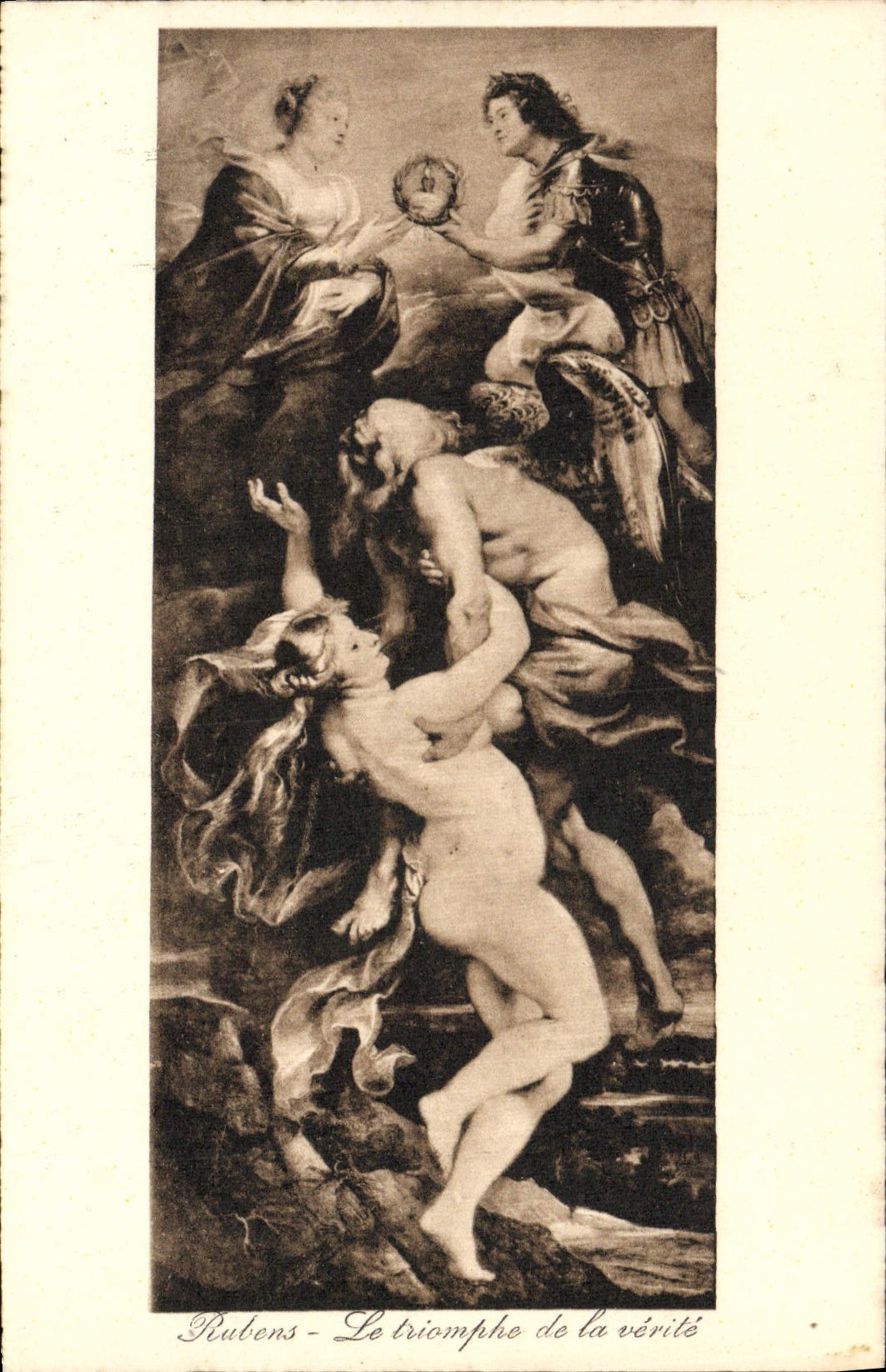VINTAGE POSTCARD Rubens triumph Of the Truth