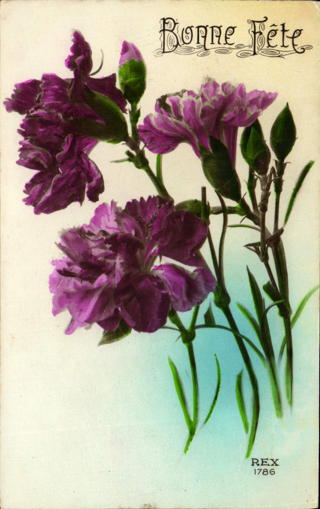 CPA Bonne Fete Fleurs