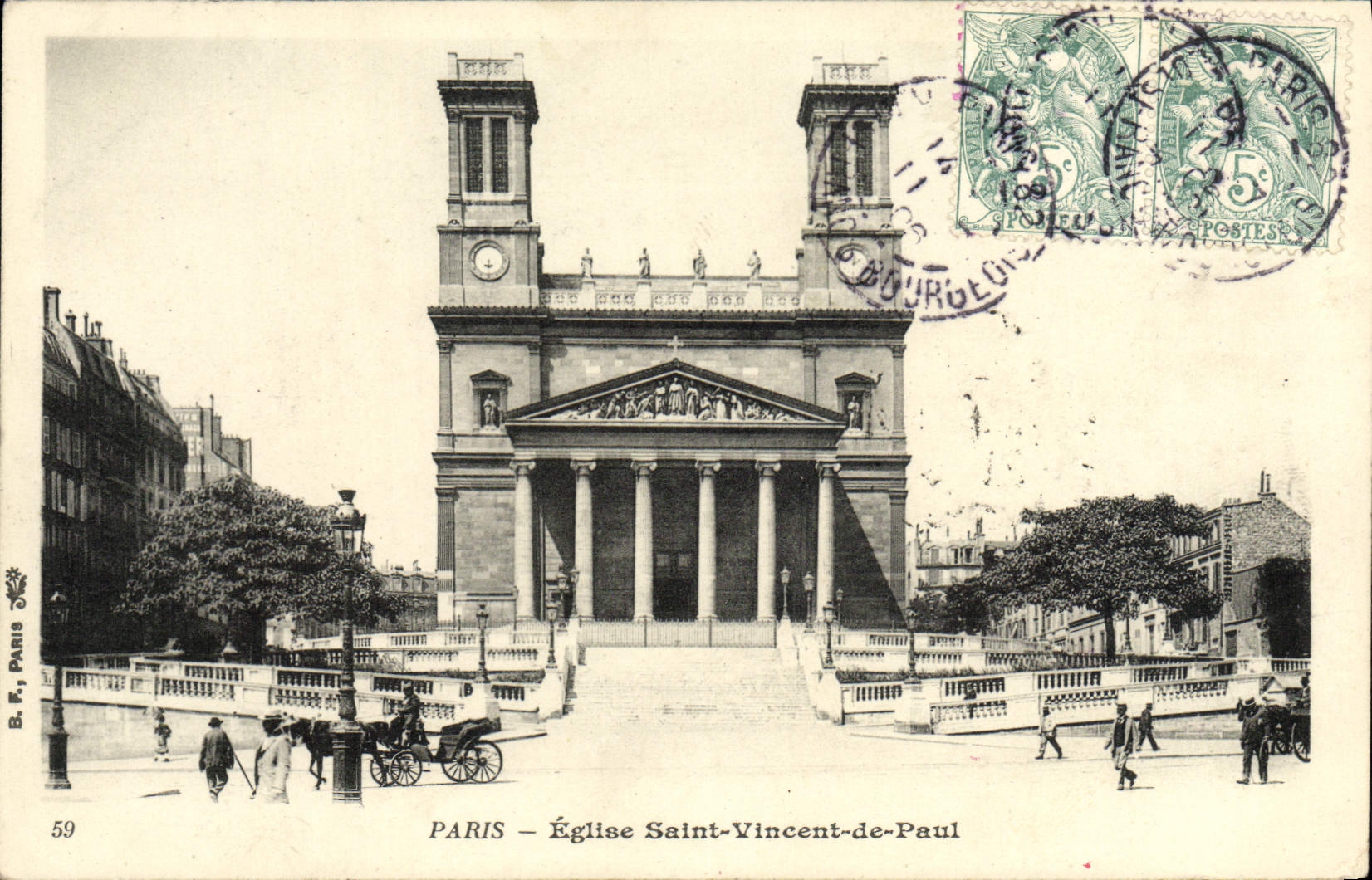 CPA Paris Eglise Saint Vincent De Paul