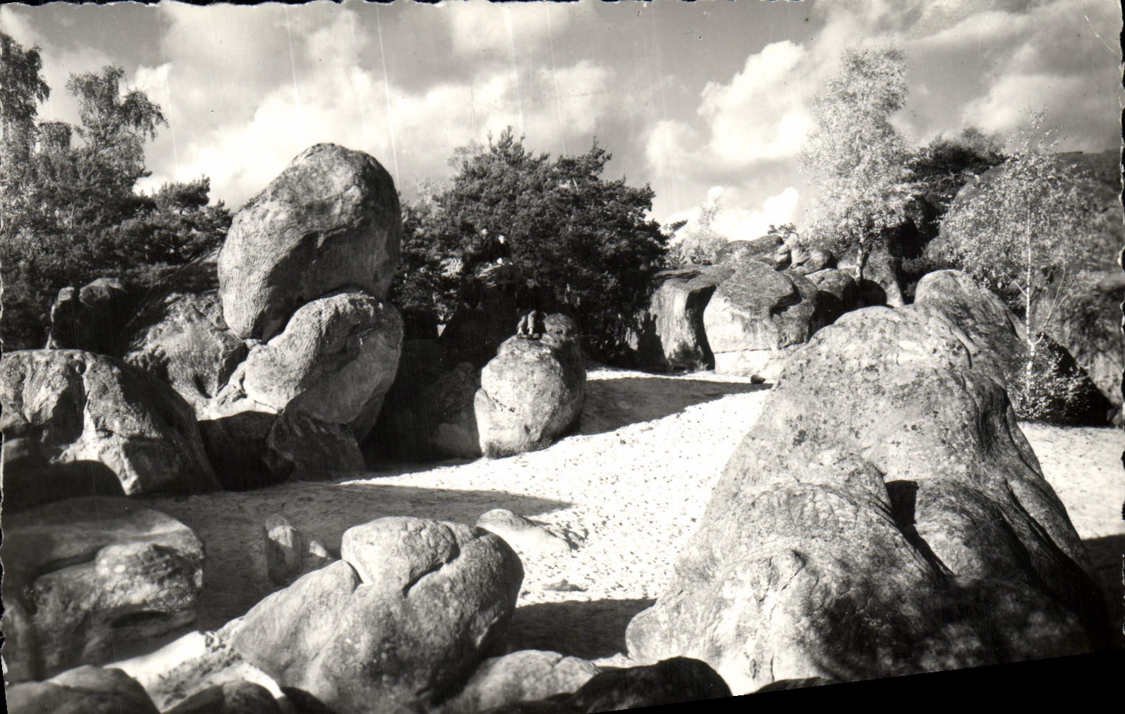 VINTAGE POSTCARD Malesherbes Rocks