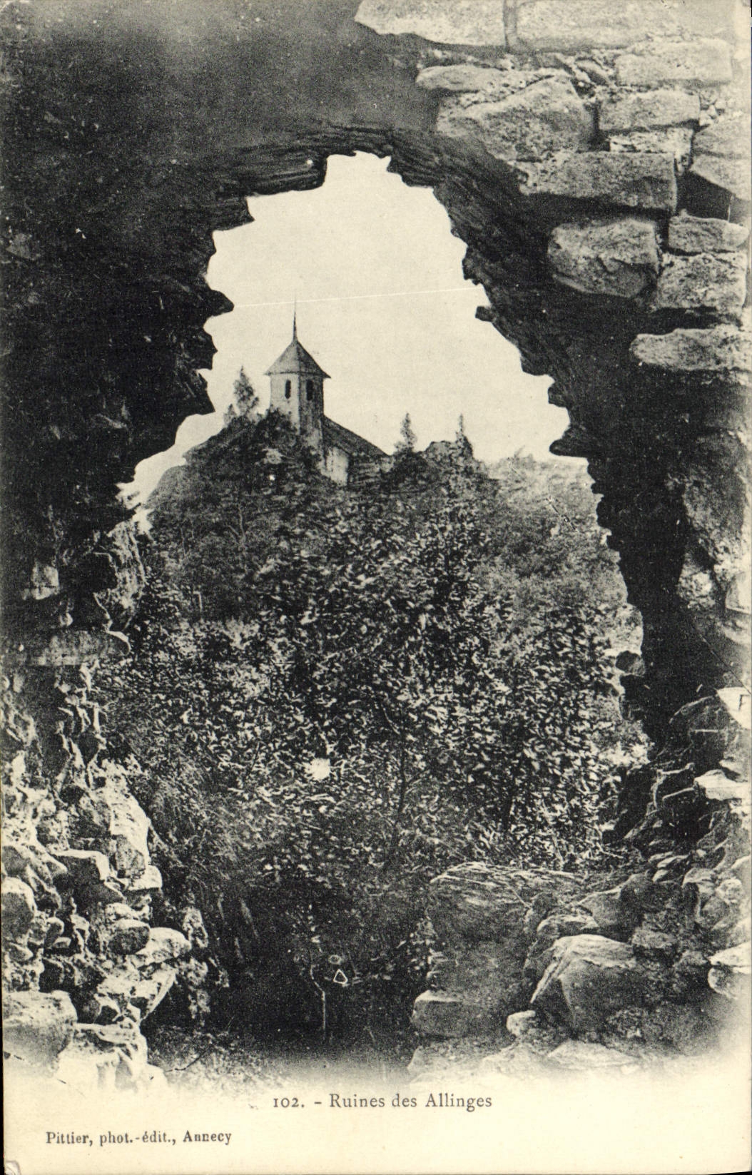 CPA Ruines Des Allinges 