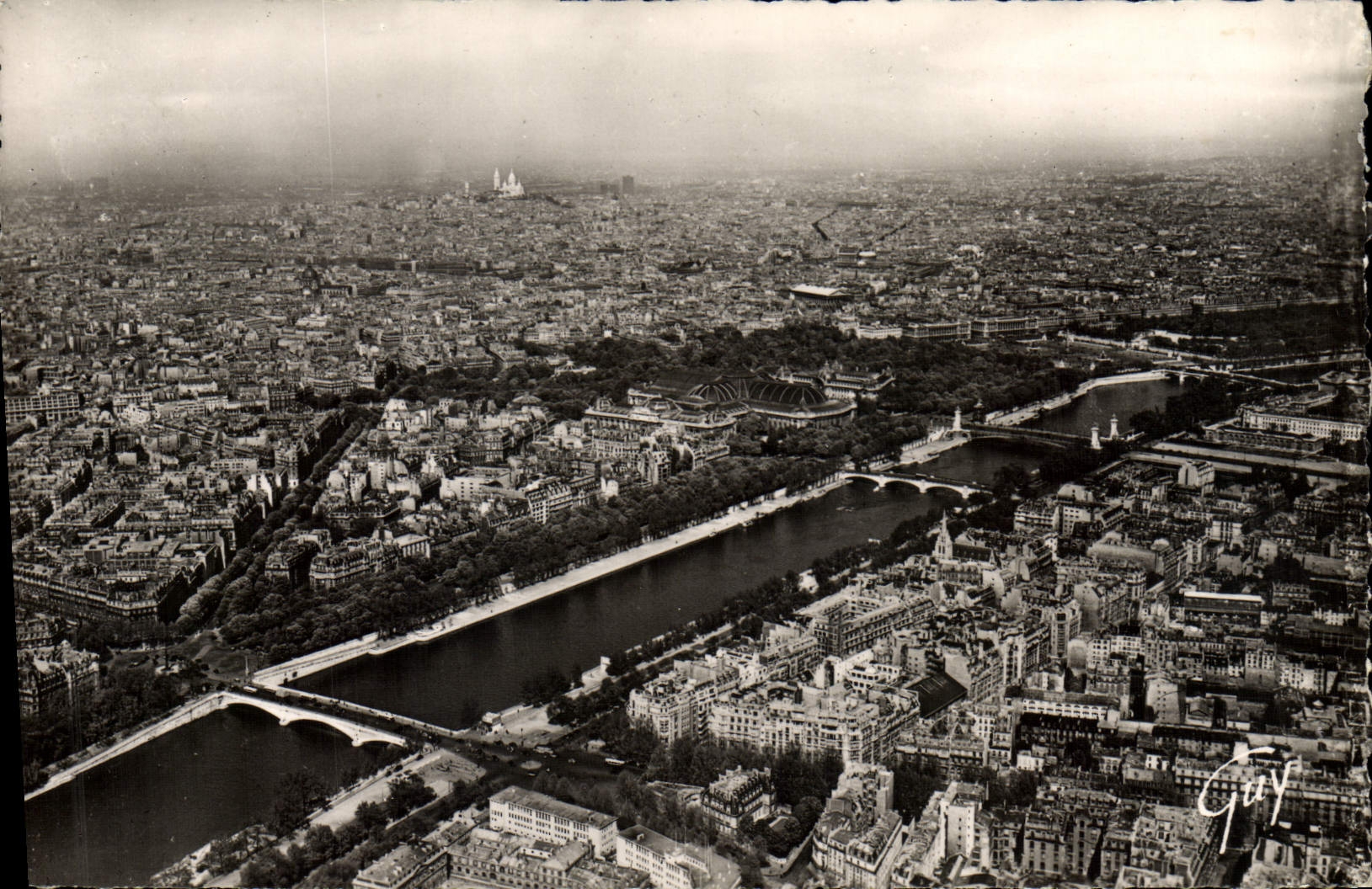 POSTAL MODERNA París y su panorama de las maravillas tomados de la torre Eiffel