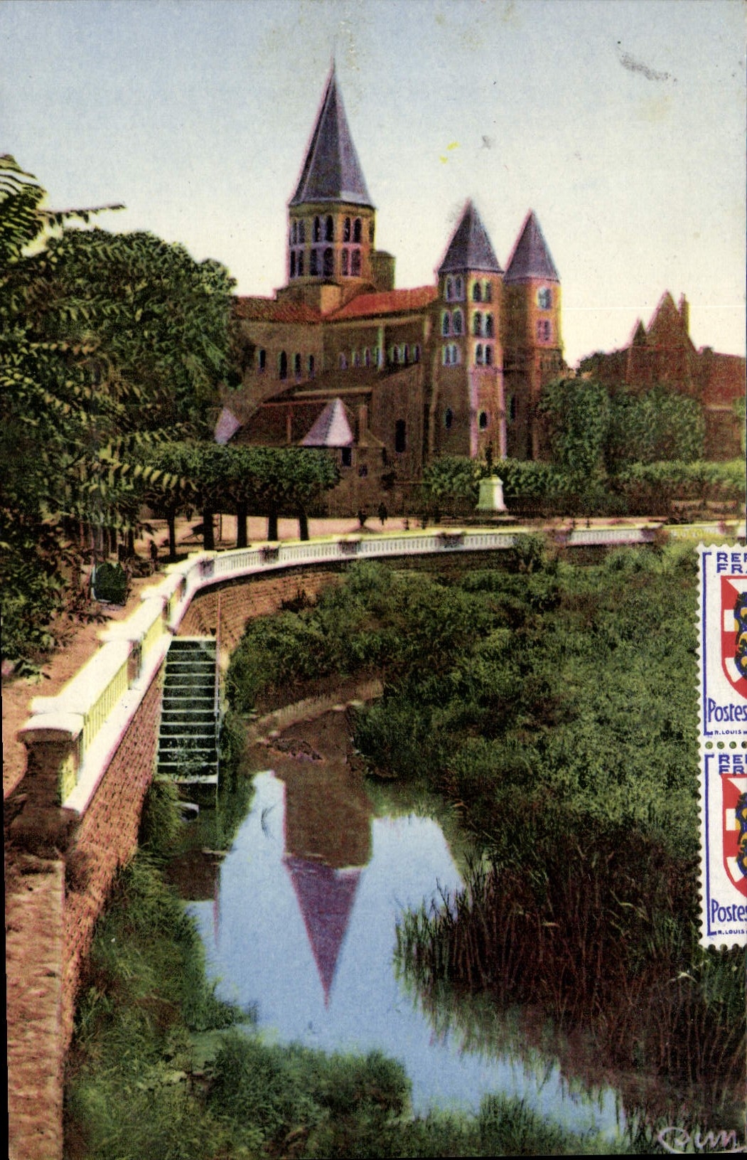 POSTAL Paray Monial de la VENDIMIA