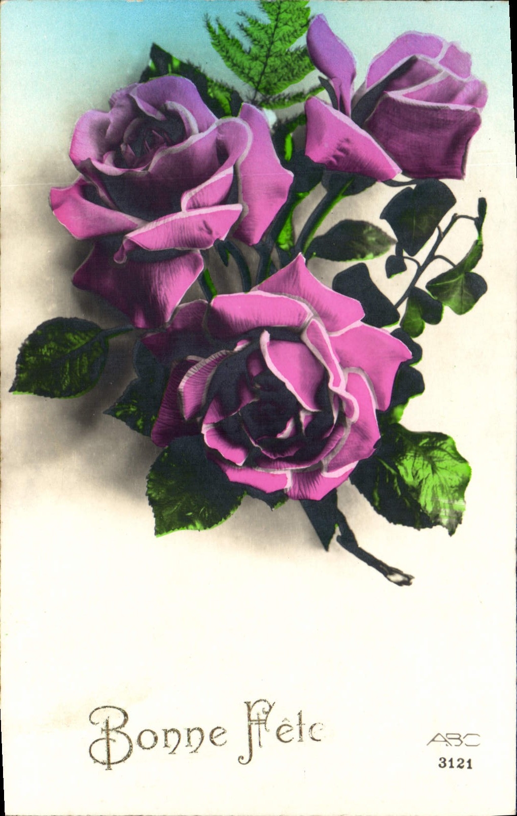 CPA Bonne Fete Fleurs