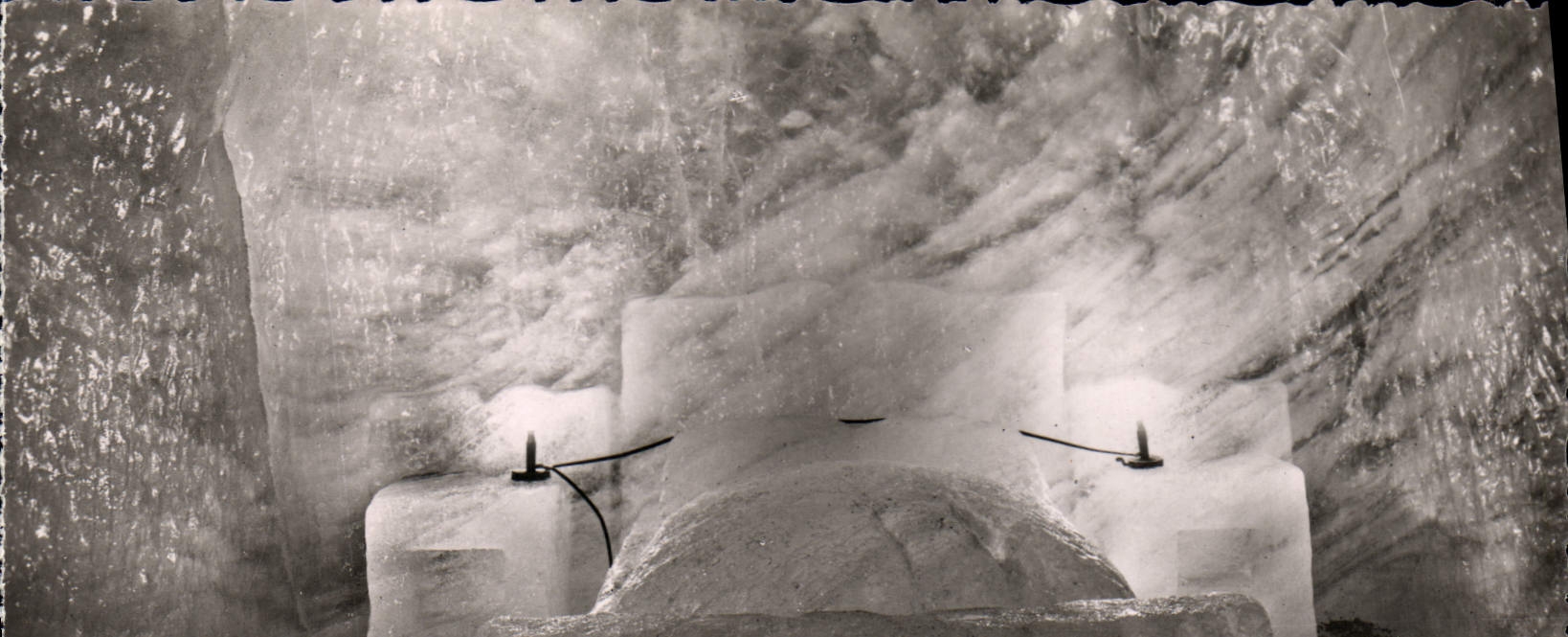 POSTAL MODERNA Chamonix Montenvers la cueva del mar del hielo el cuarto tiene que dormir