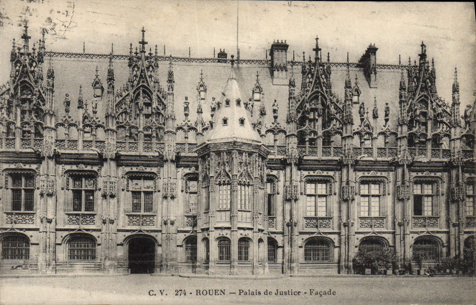 CPA Rouen Palais De Justice Facade