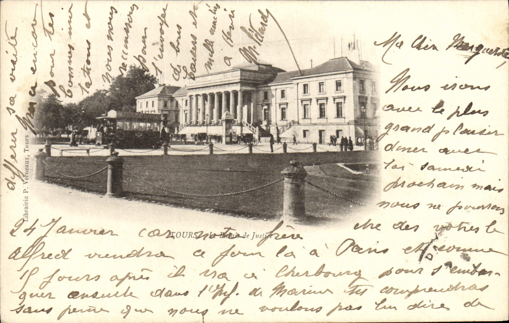 CPA Tours Le palais de Justice