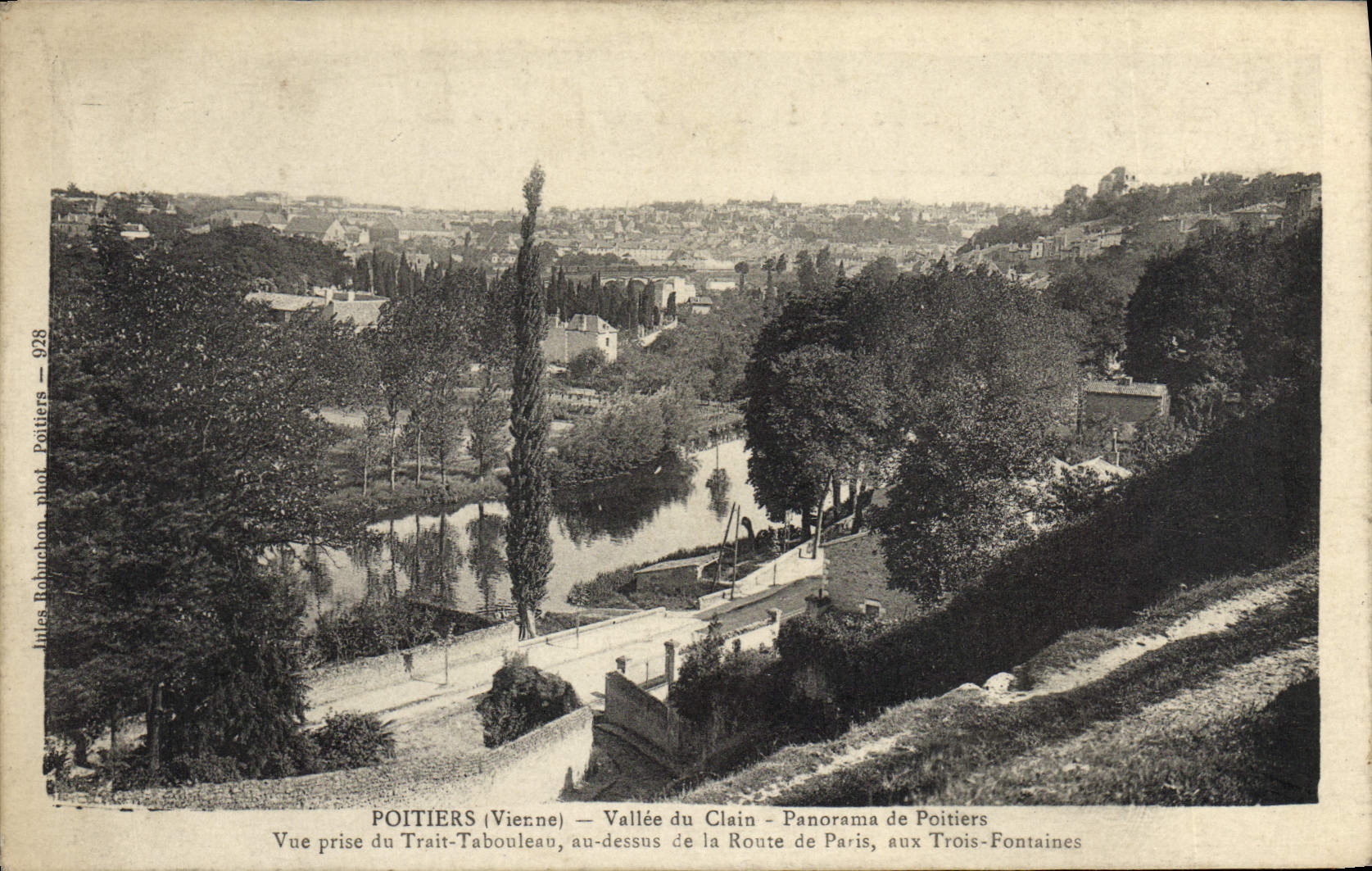 CPA Poitier Vallee Du Clain Panorama De Poitiers Vue Prise Du Trait Tabouleau