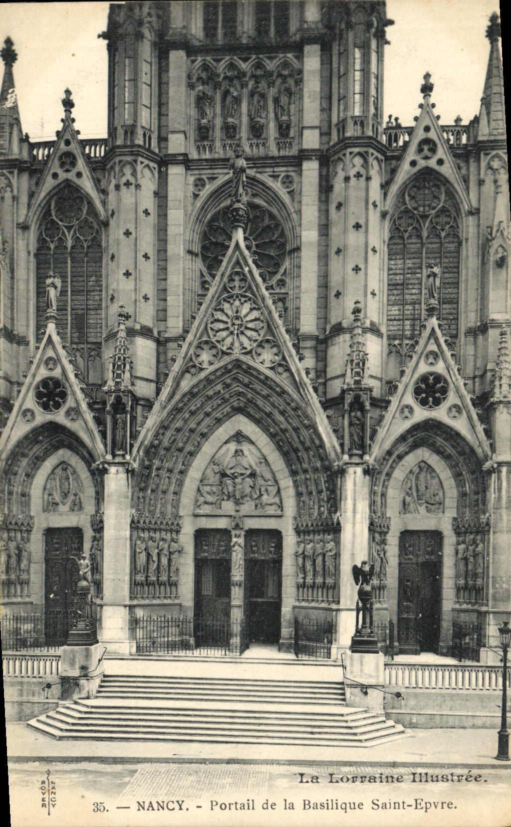CPA Nancy Portail De La Basilique Saint Epvre