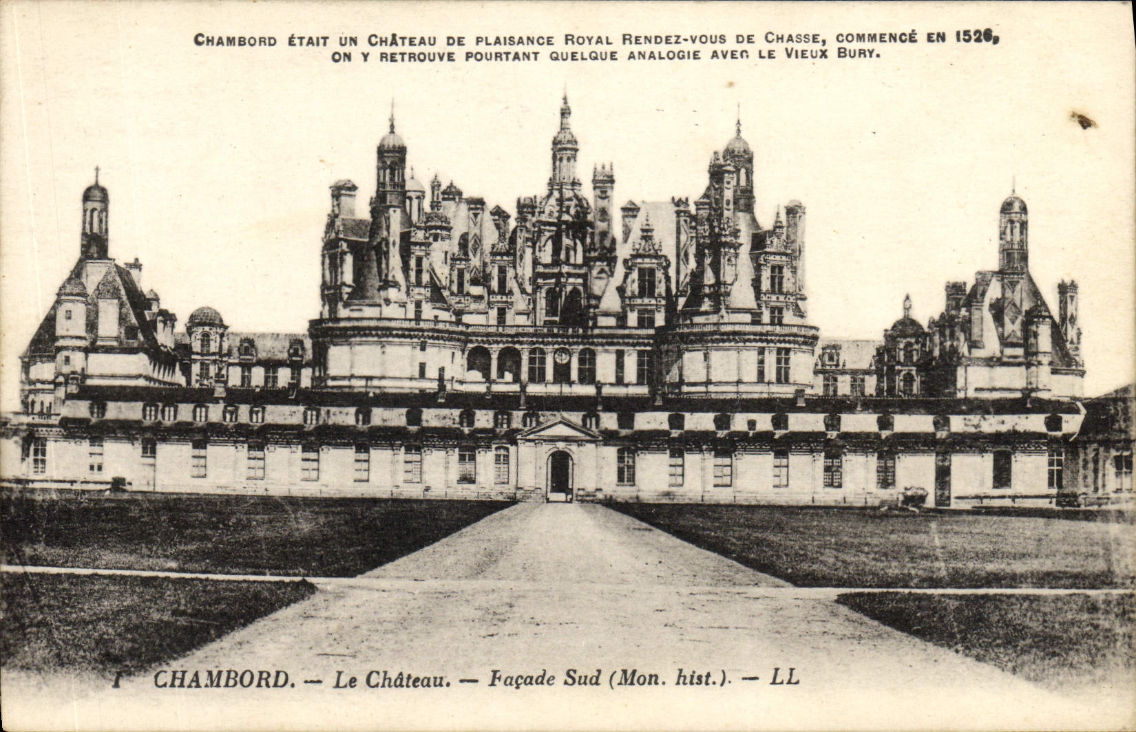 CPA Chambord Le Chateau Facade Sud