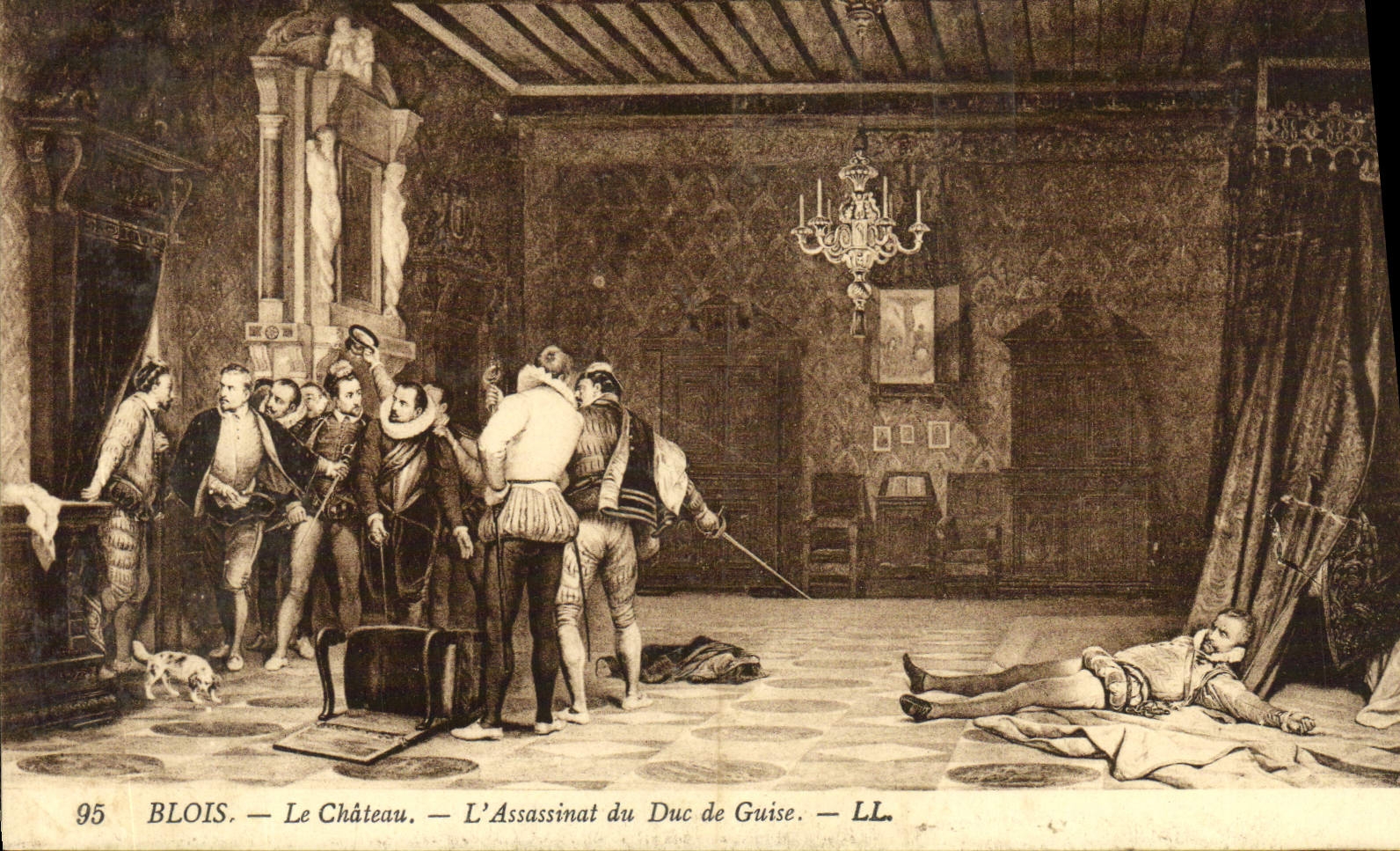 CPA Blois Le Chateau L'Assassinat Du Duc De Guisse