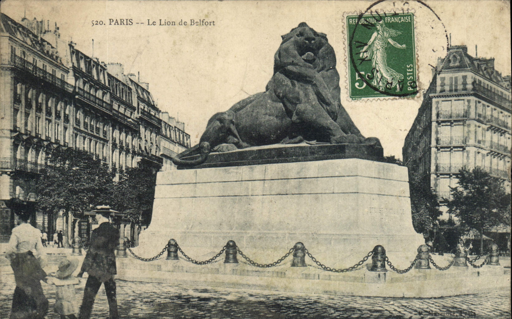 CPA Paris Le Lion De Belfort