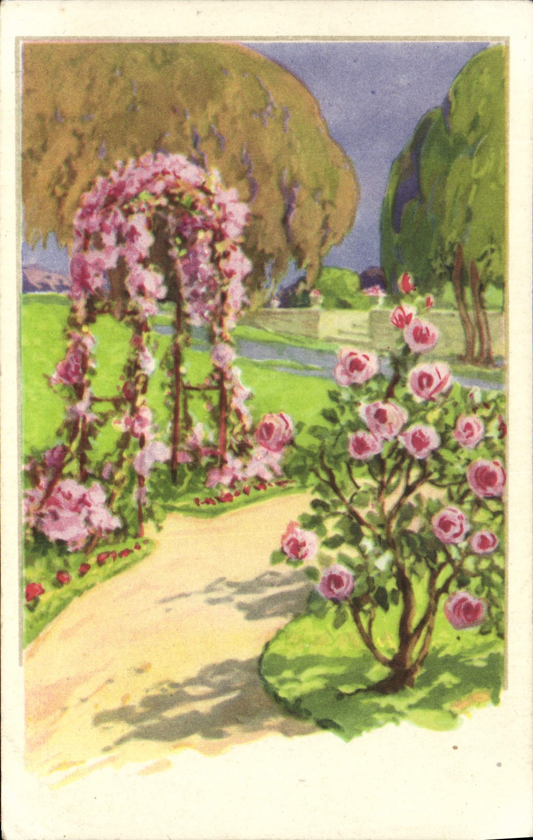 CPA Fantaisie Fleurs