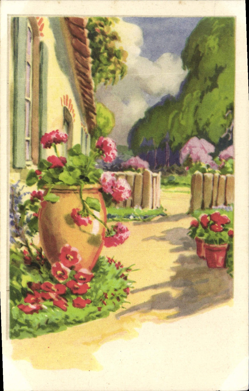 CPA Fantaisie Fleurs