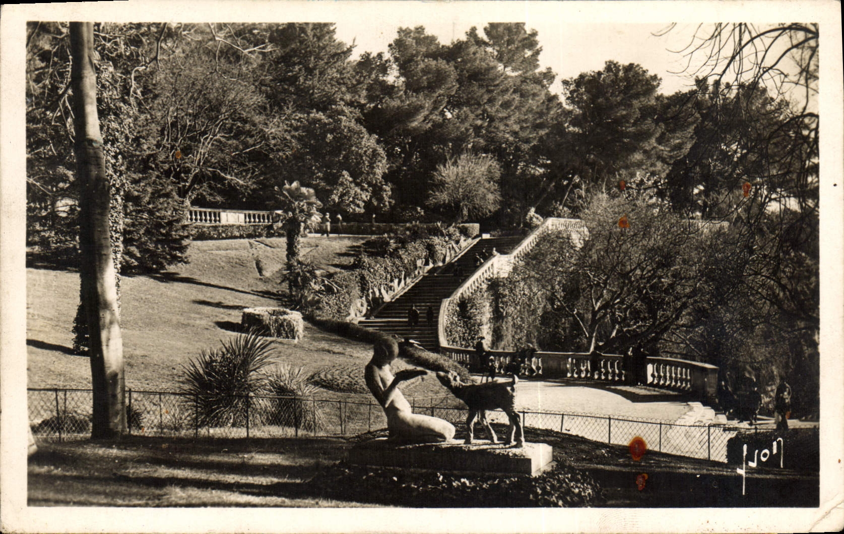 CPA Nimes Jardin De La Fontaine