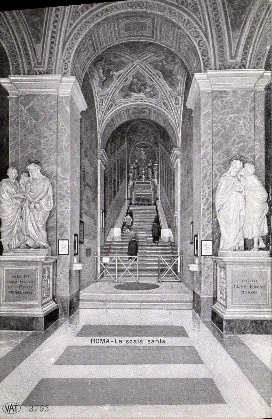Escala Santa de Roma de la POSTAL de la VENDIMIA