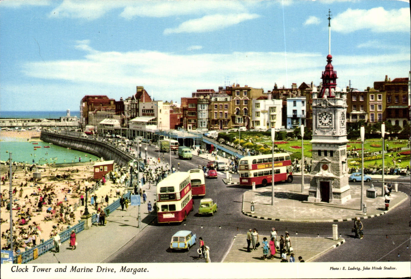 MODERN CARD Clock Tower and Marine Drive Margate