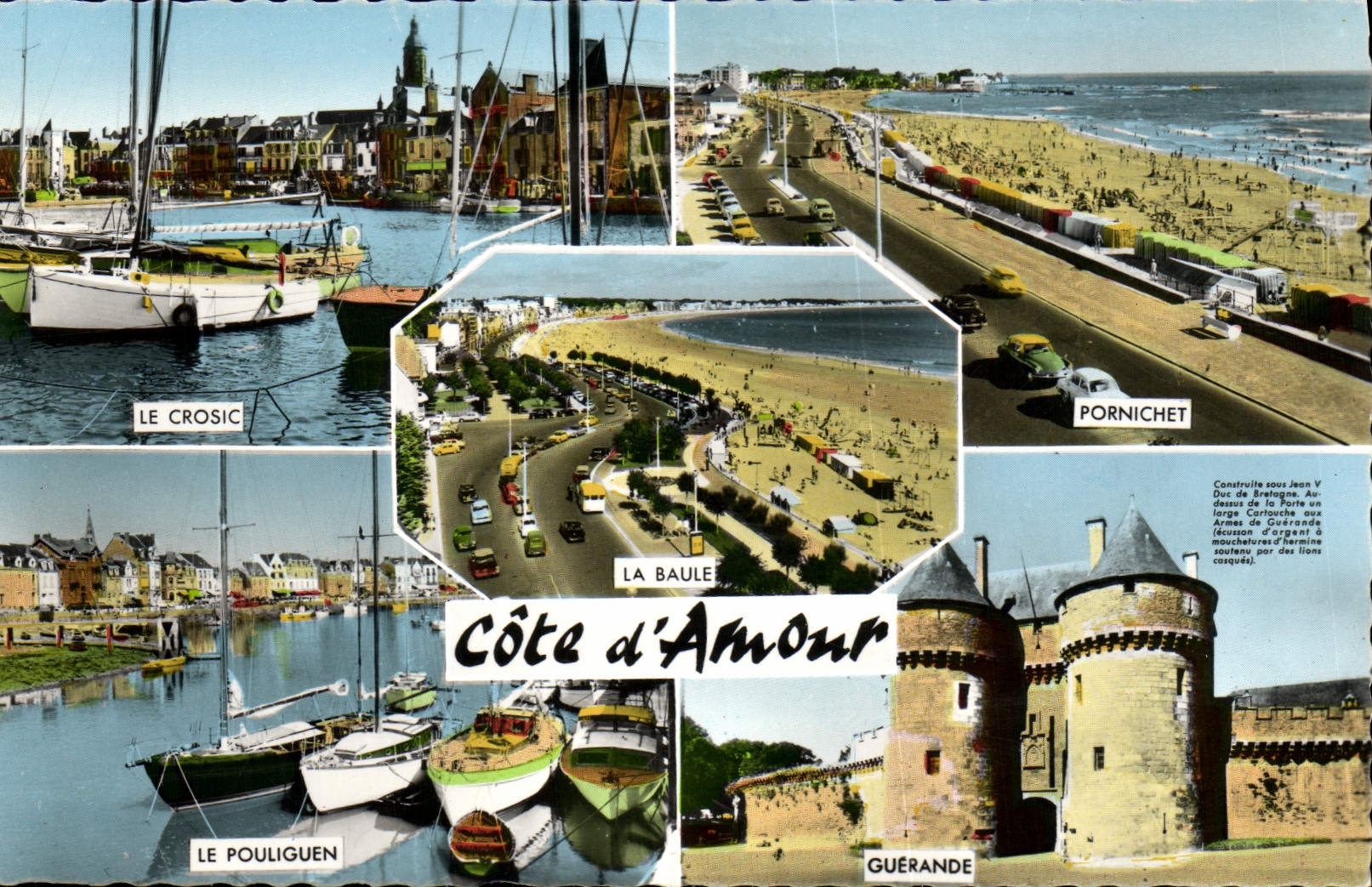 POSTAL MODERNA dimensión del amor Croisic Pornichet Guerande Pouliguen