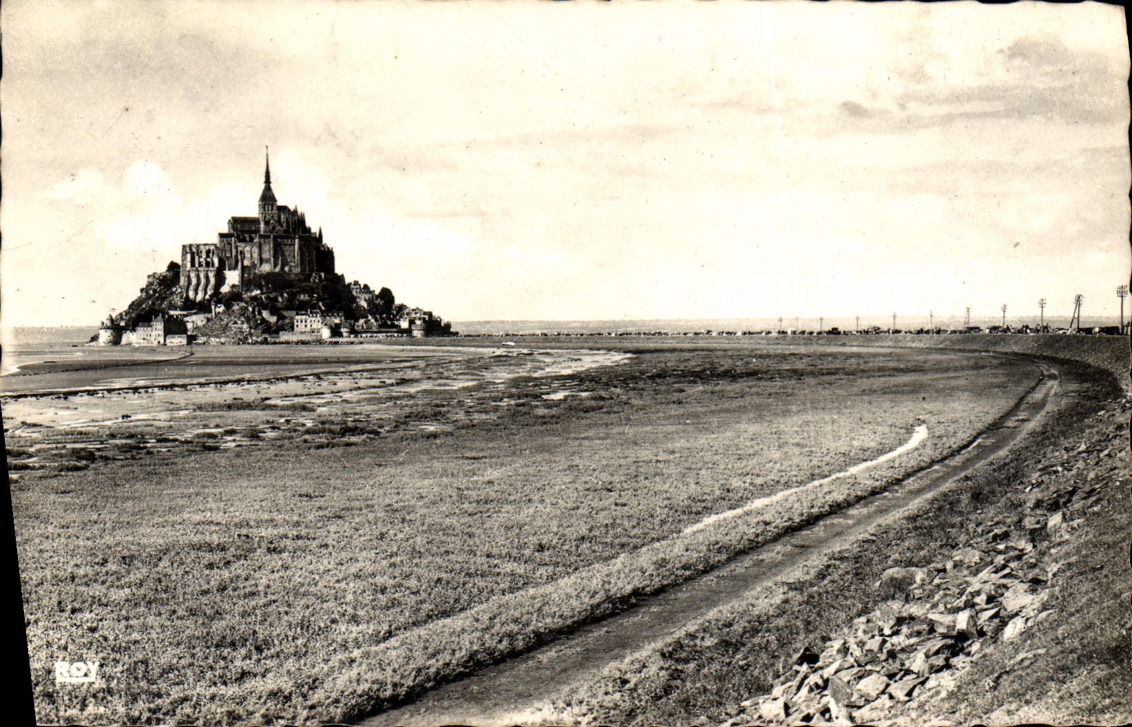 MODERN CARD Mont Saint Michel Dam