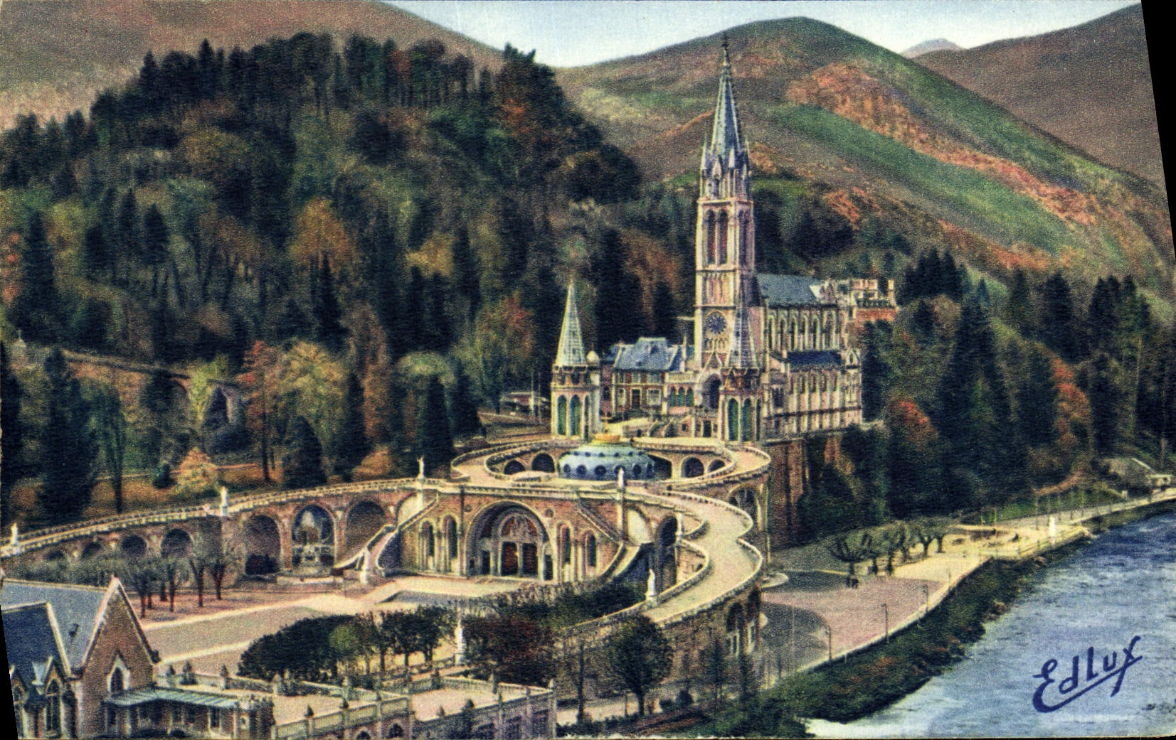 MODERN CARD Heavy Overall picture On the Basilica