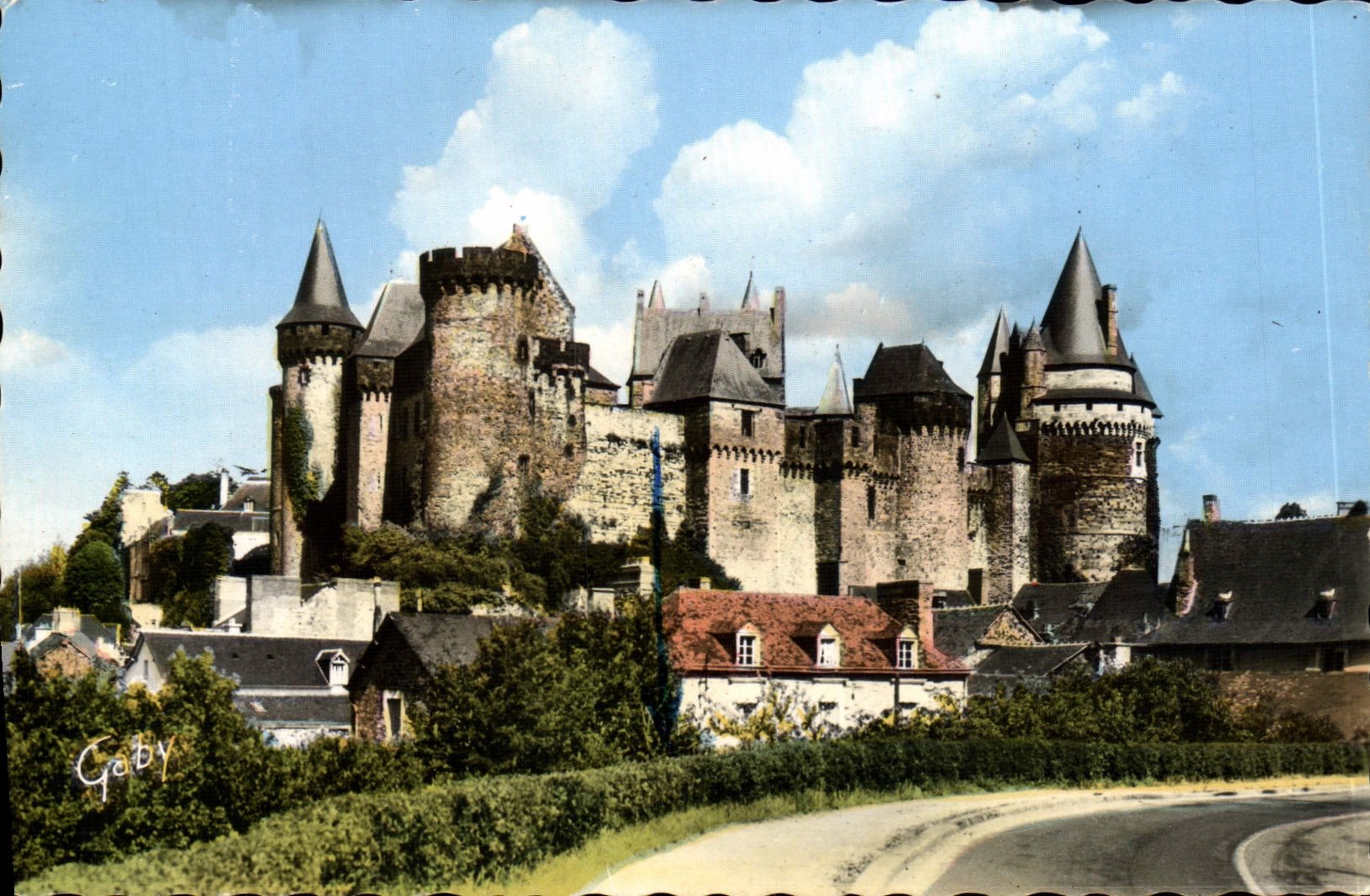 POSTAL MODERNA castillo feudal del cristal