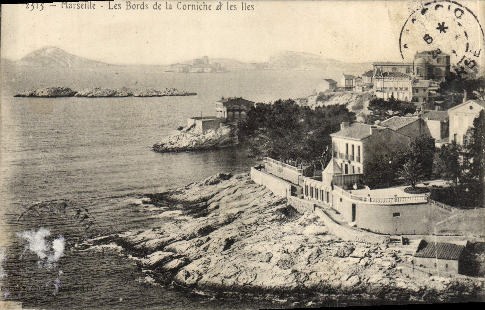 CPA Marseille Les Bords de la Corniche et les iles