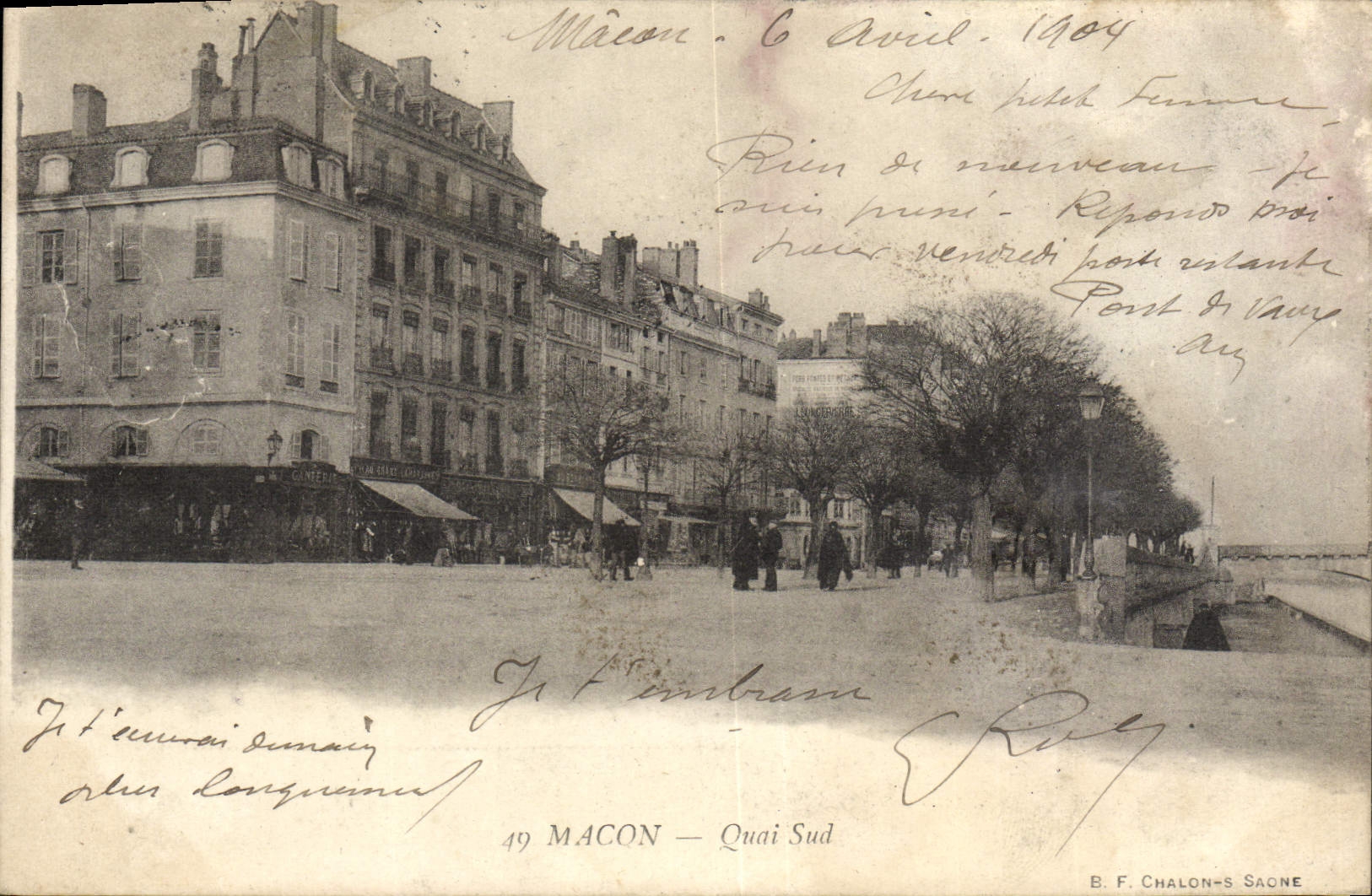 VINTAGE POSTCARD Mason Southern Quay