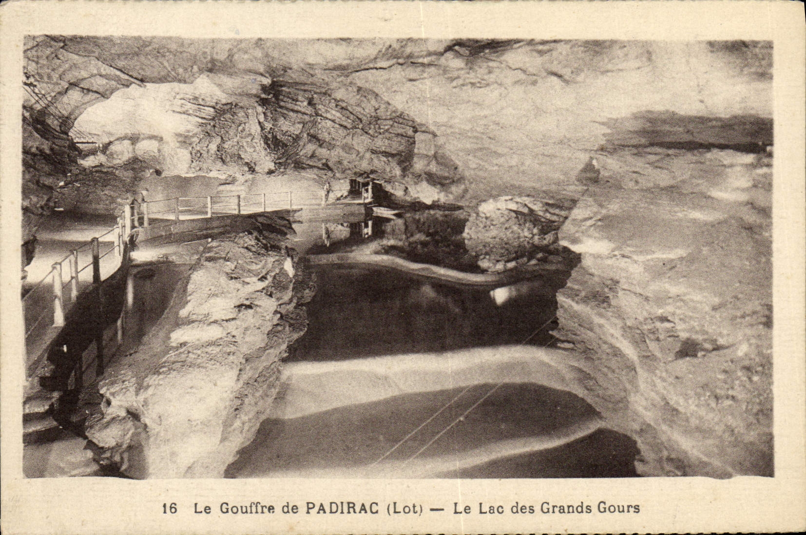 CPA Padirac Le Lac Des Grands Gours
