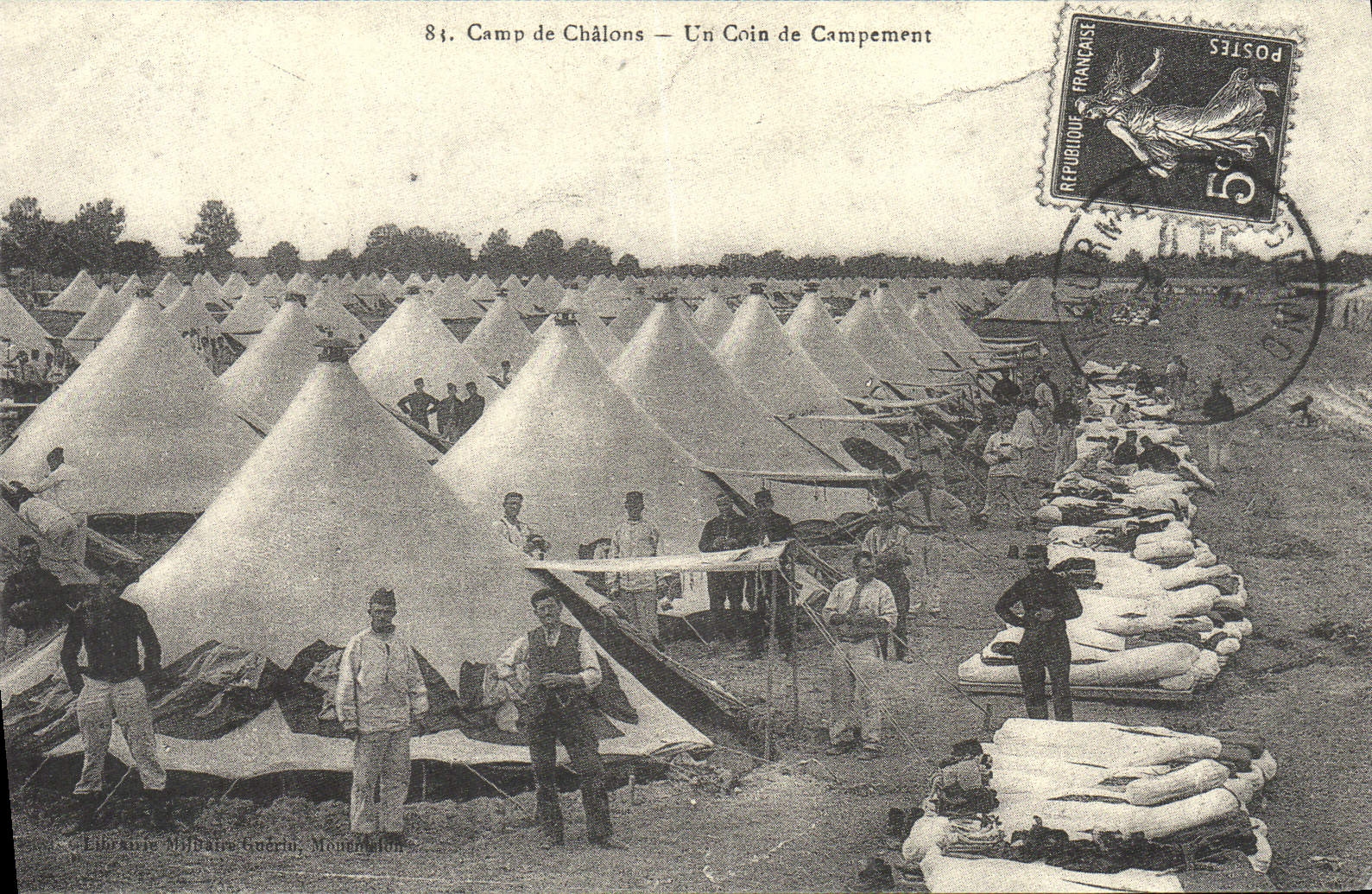 REPRO Camp of Trawl-nets a Corner of Militaria Camping