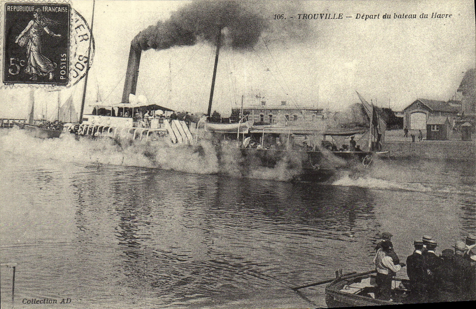 REPRO Trouville Depart du Bateau du Havre