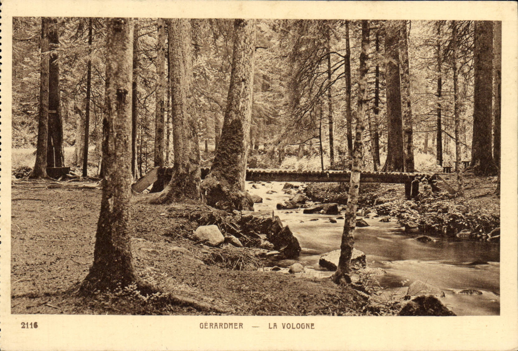 VINTAGE POSTCARD Gerardmer Vologne