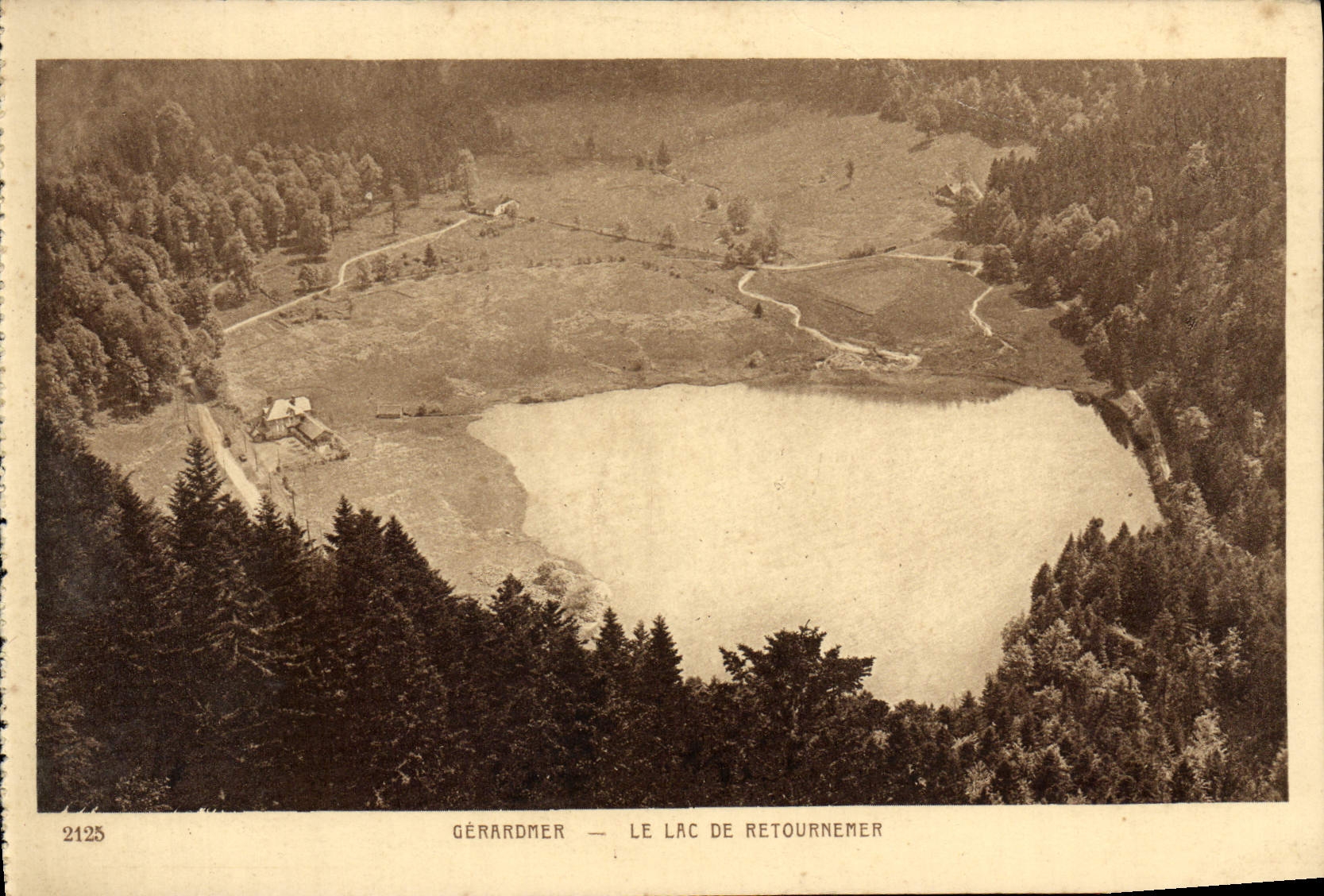 VINTAGE POSTCARD Gerardmer the Lake De Retournemer