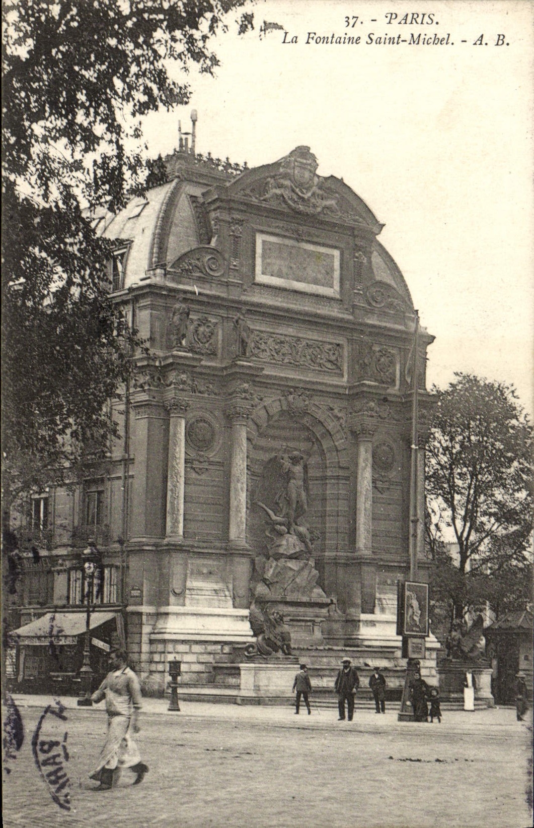 CPA Paris La Fontaine Saint Michel
