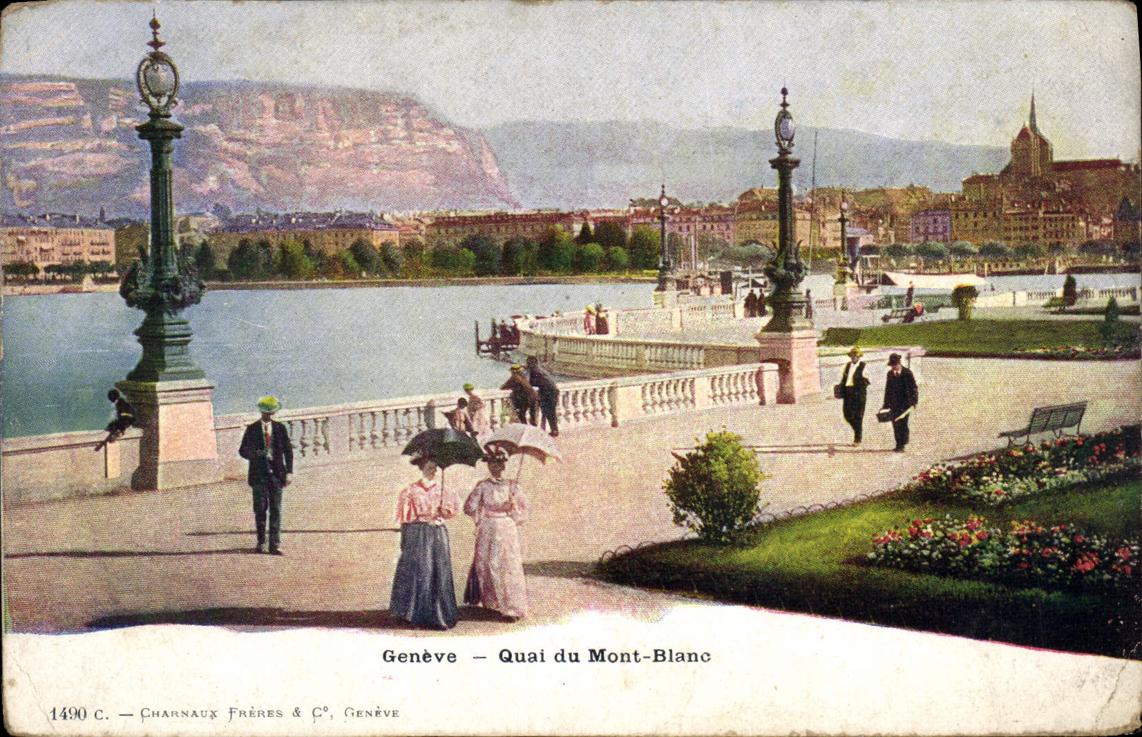 CPA Geneve Quai du Mont Blanc