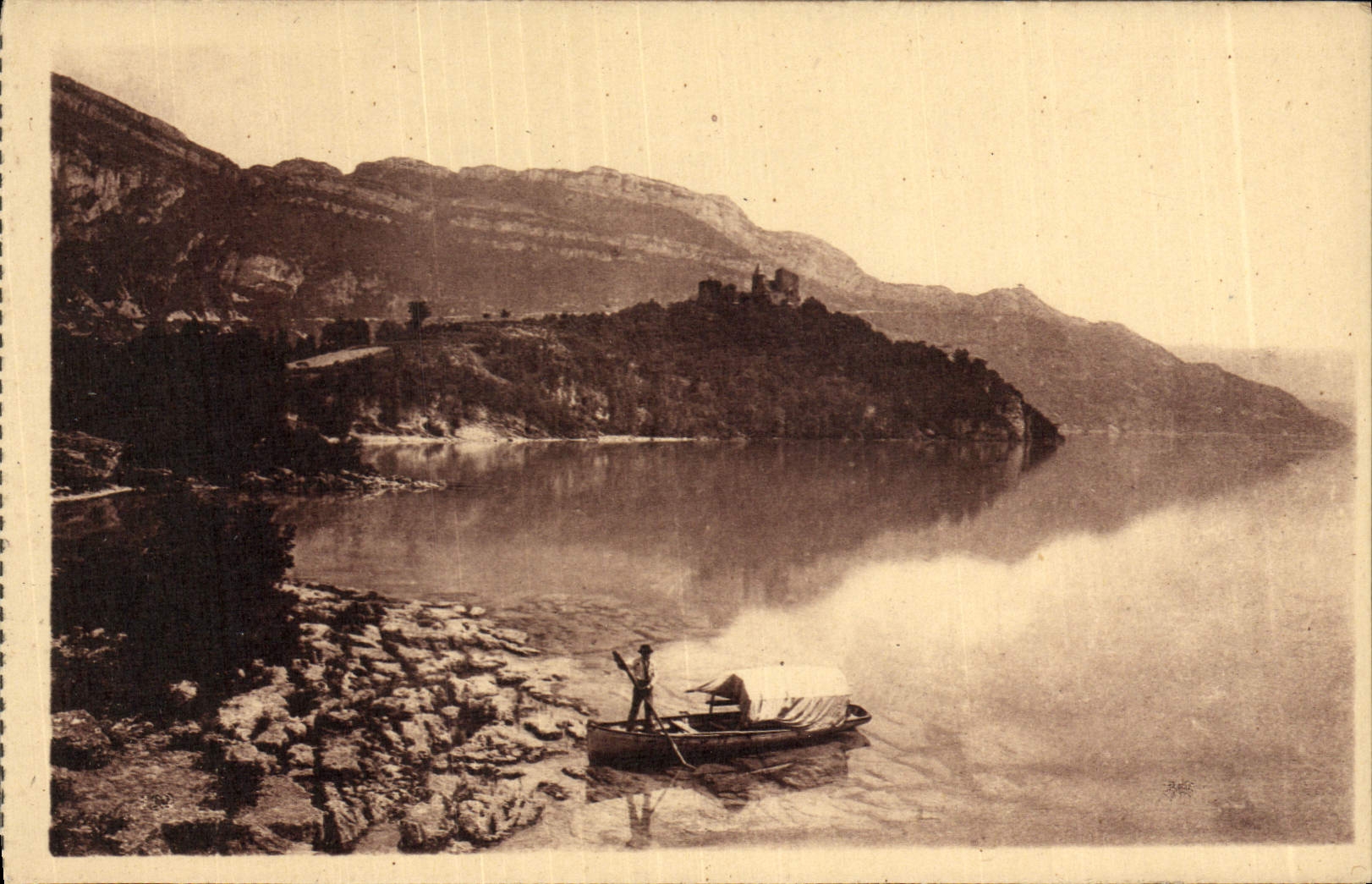 CPA Environs D'Aix Les Bains Lac du Bourget Le chateau de Chatillon