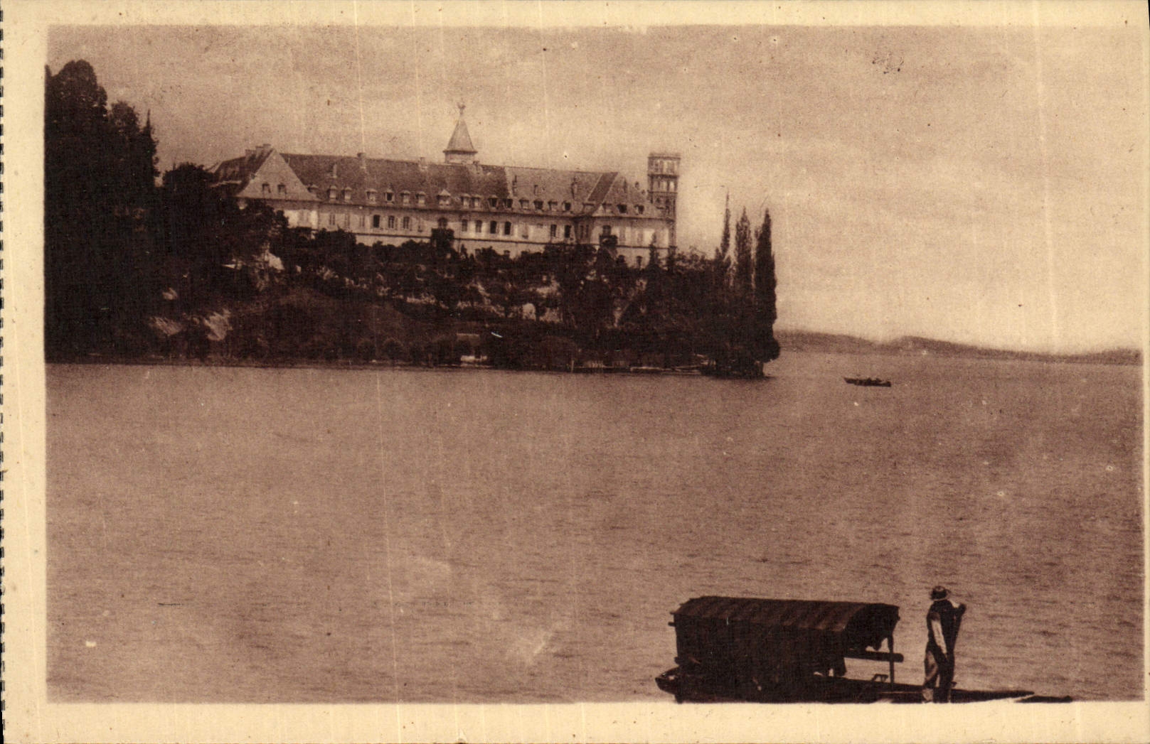 CPA Environs D'Aix Les Bains Lac du Bourget L'abbaye d'Hautecombe