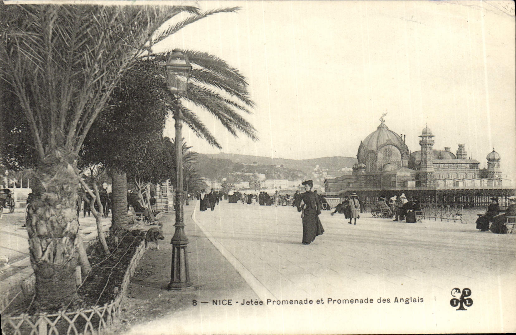 CPA Nice Jetee Promenade et Promenade des Anglais