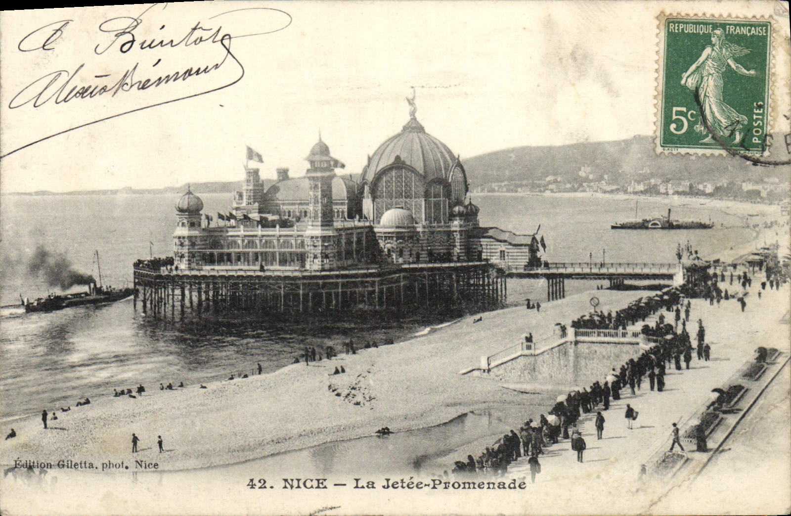CPA Nice La Jetee Promenade