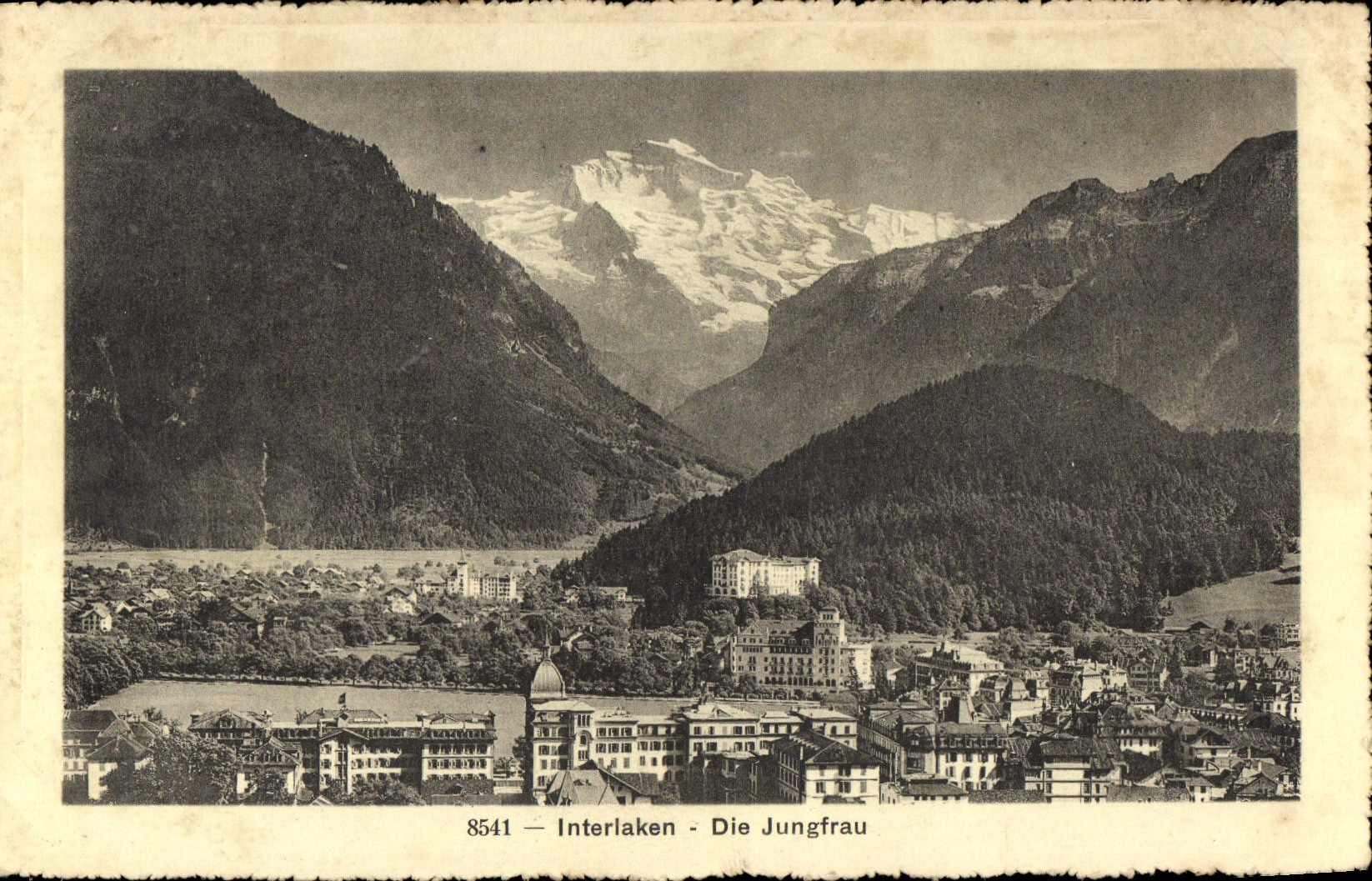 CPA Interlaken Die Jungfrau